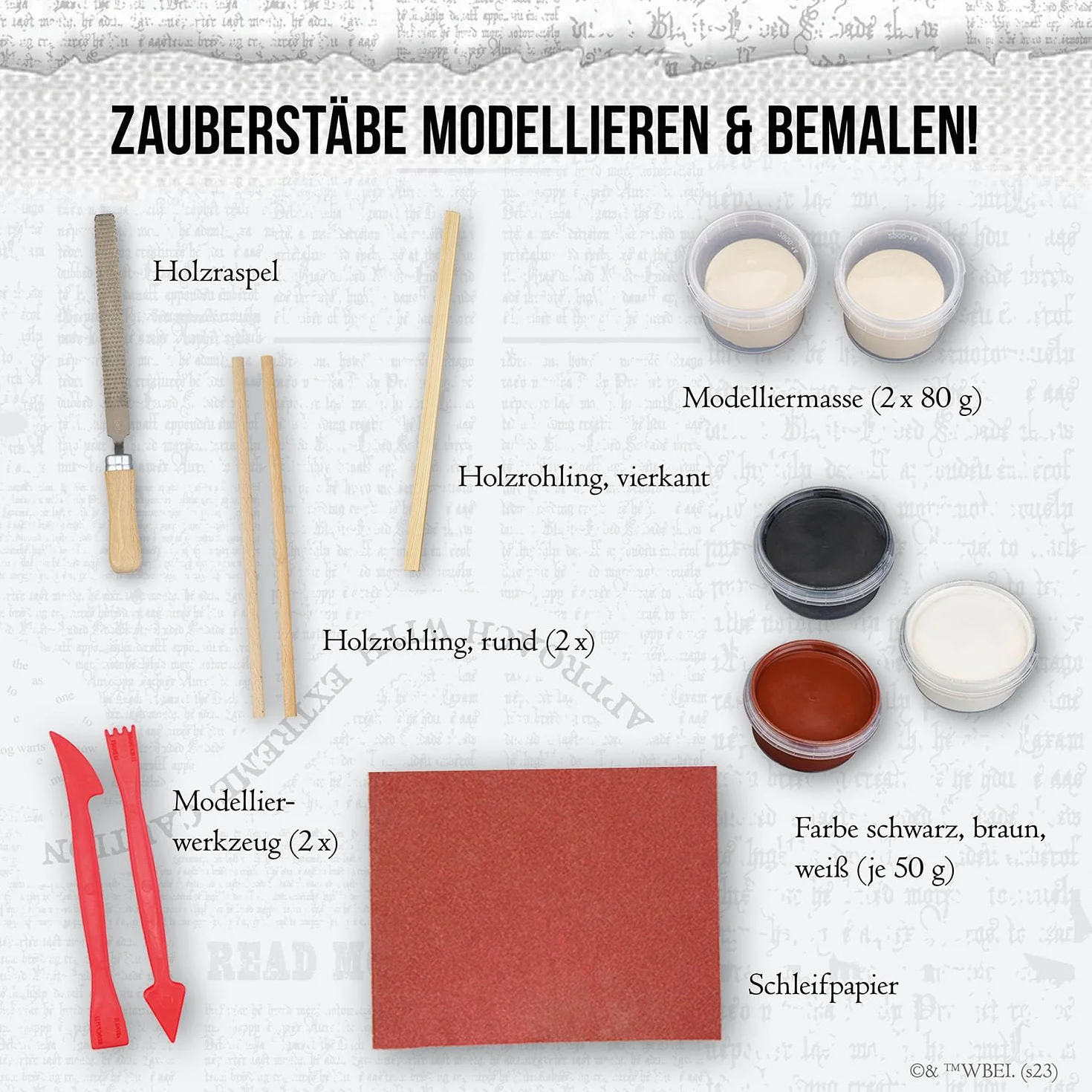 Harry Potter - Zauberstäbe: Bastel-Set