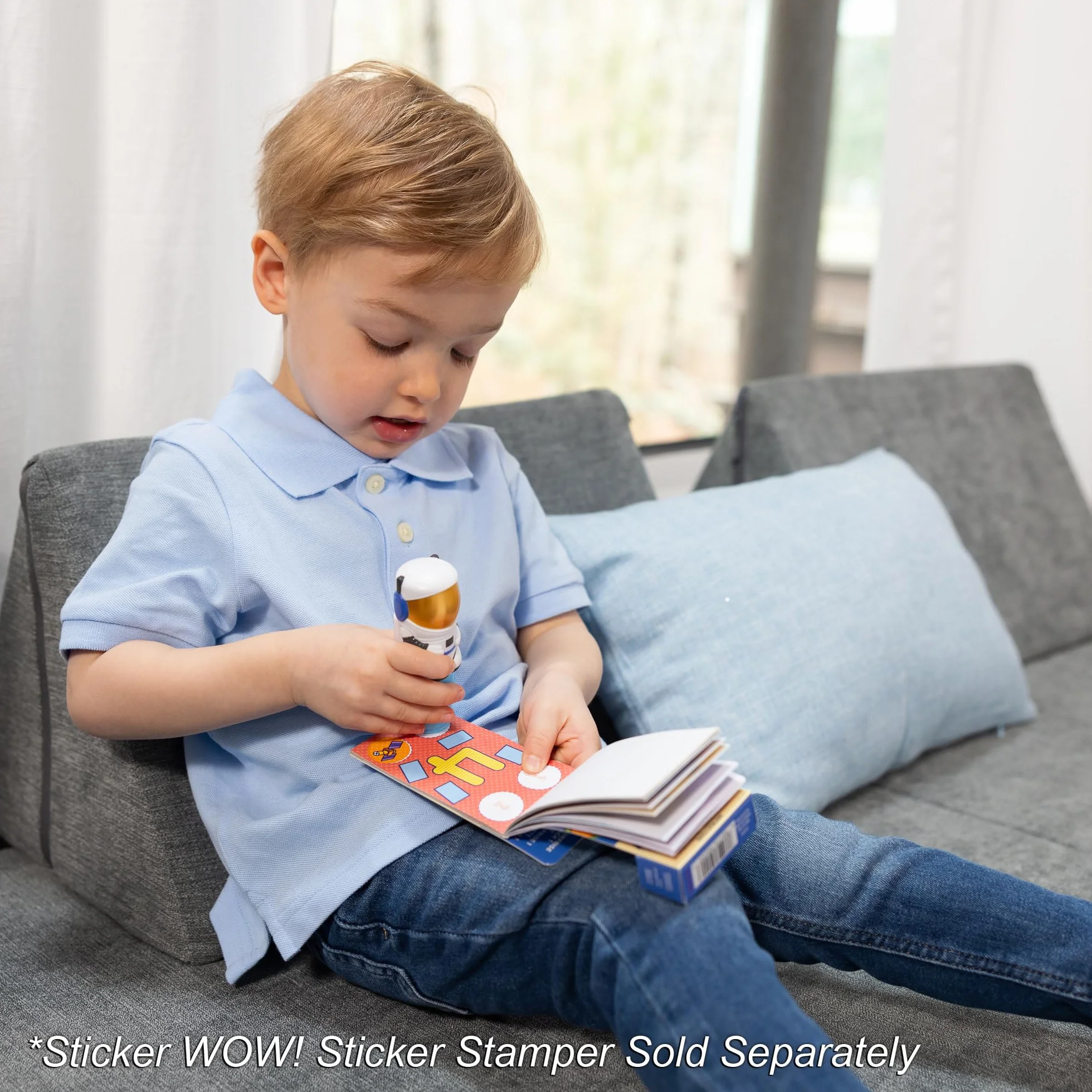 Melissa & Doug Sticker Wow! Mini Blok Aktywności i 200 Naklejek do Uzupełniania - Zabawka do Majsterkowania i Kolekcjonowania z Różnymi Naklejkami Niespodziankami