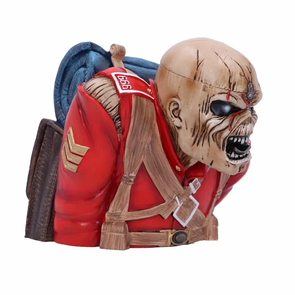 Nemesis Now Oficjalnie licencjonowane pudełko na biust Iron Maiden The Trooper (małe) czerwone, 12 cm