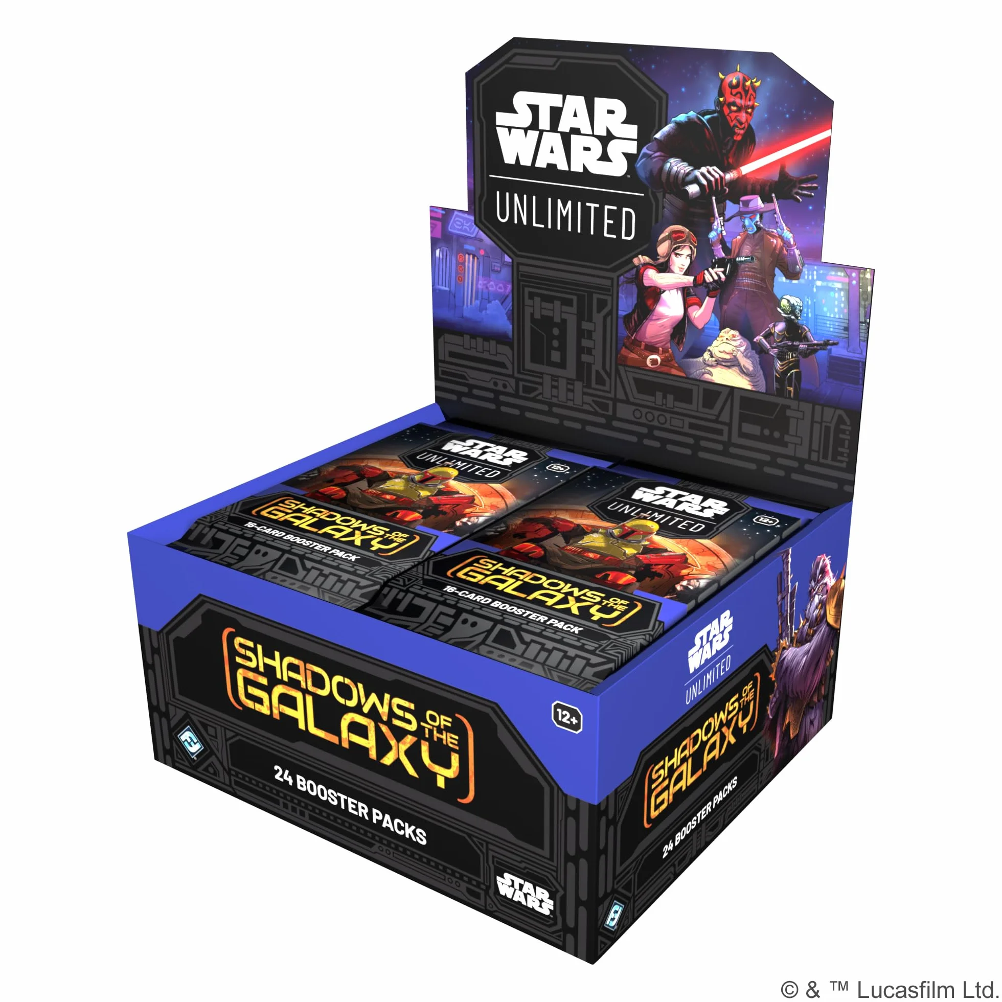 Star Wars: Unlimited TCG Shadows of the Galaxy Booster Display (24 Packs) Fantasy Flight Games