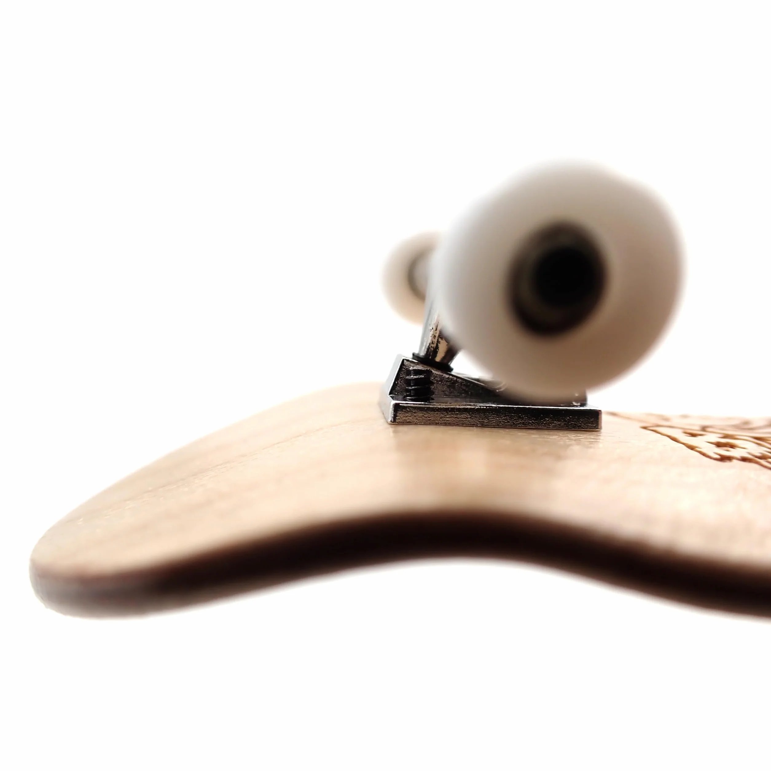 SPITBOARDS 36mm Fingerboard Complete Wood Pro Set-Up (Pre-Assembled, Handcrafted 5-Layers), 36 mm Pro Trucks, CNC Bearing Wheels, Lasered Foam Grip Tape (Lasered Deck Size: 36 x 96 mm), 'Maple Wood'