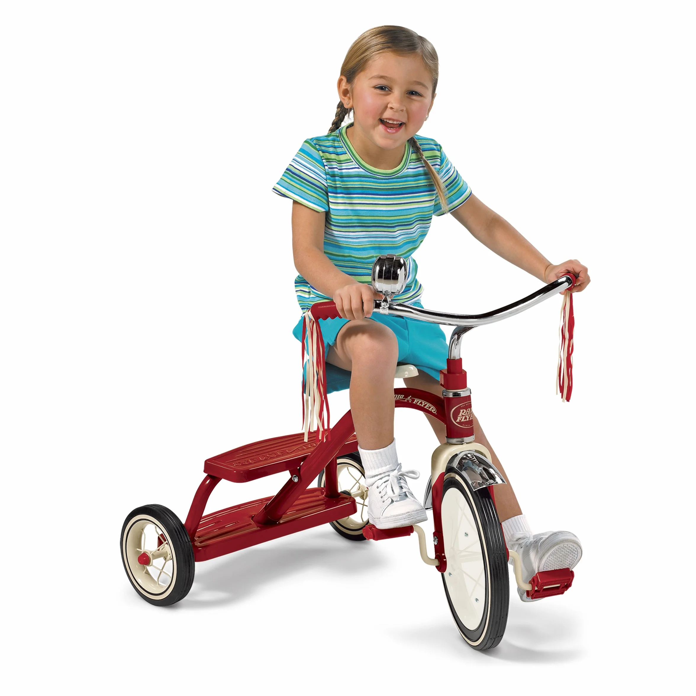 Imaginarium Radio Flyer Red Dual Deck Tricykle Rowerek Trzykołowy Dla Dzieci, 433A