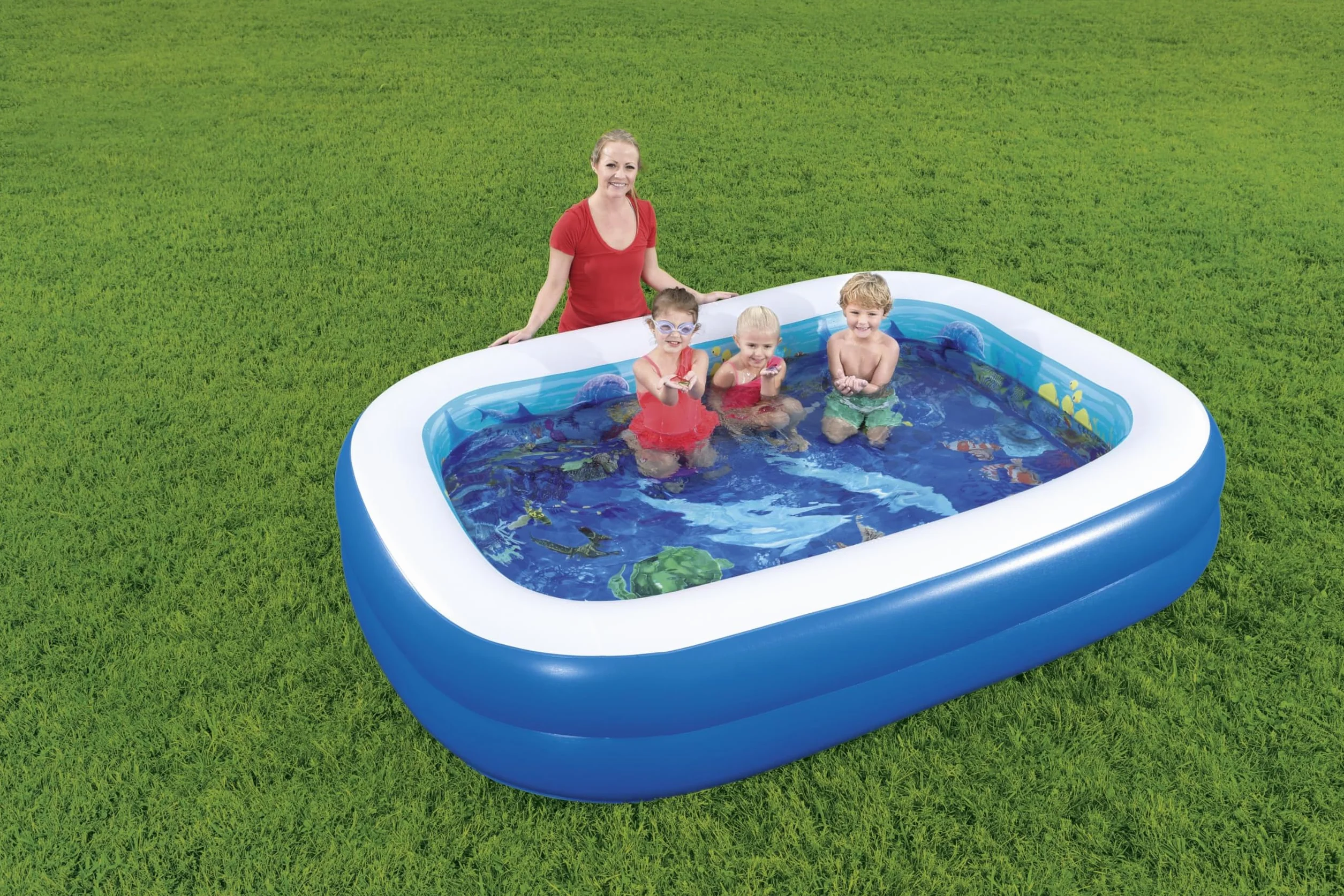 Bestway® 8'7" x 69" x 20"/2.62m x 1.75m x 51cm 3D Undersea Adventure Pool