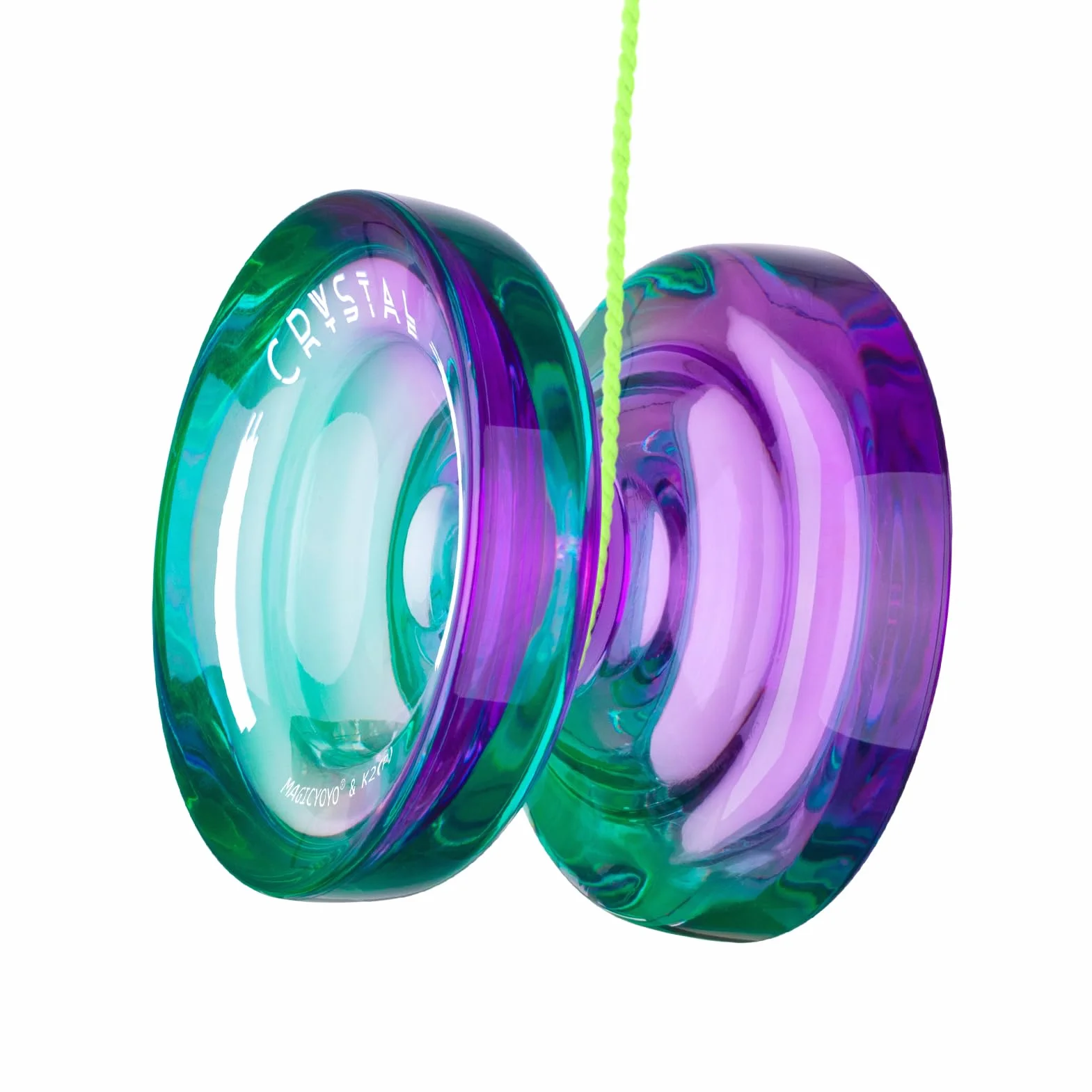 YOSTAR K2 Crystal Yoyo Responsive dla Dzieci Profesjonalny z Niereagującym Łożyskiem + 12 Strun + Etui