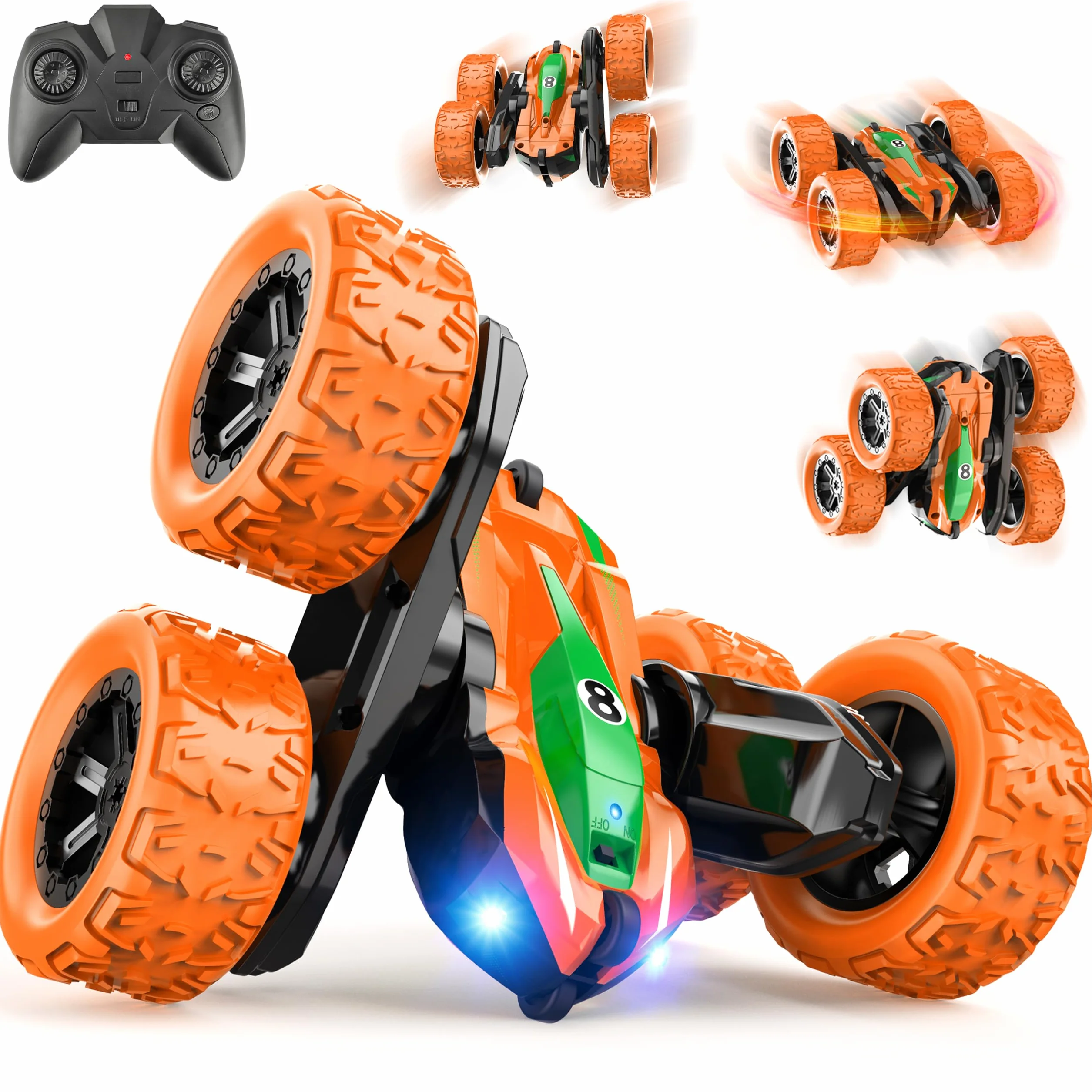 Zdalnie sterowany samochód terenowy, 4 x 4 zdalnie sterowany akumulator, 360°, obrót, samochód wyścigowy, RC Drift, zabawka, chłopiec, dziewczynka, 3, 4, 5, 6, 7, 8, 9 lat, gry na zewnątrz, prezent