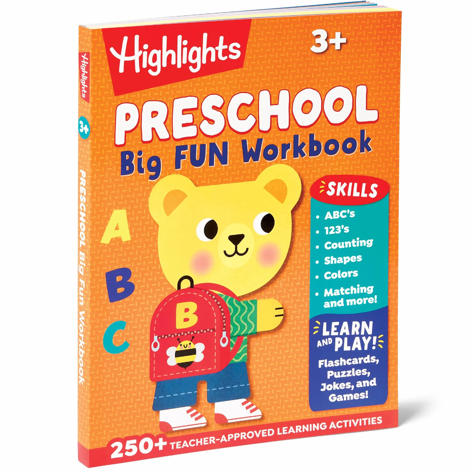 Preschool Big Fun Workbook: 256-Page Preschool Learning and Activity Workbook Full of Preschool Math, Writing Practice, Shapes Practice, Puzzles and More