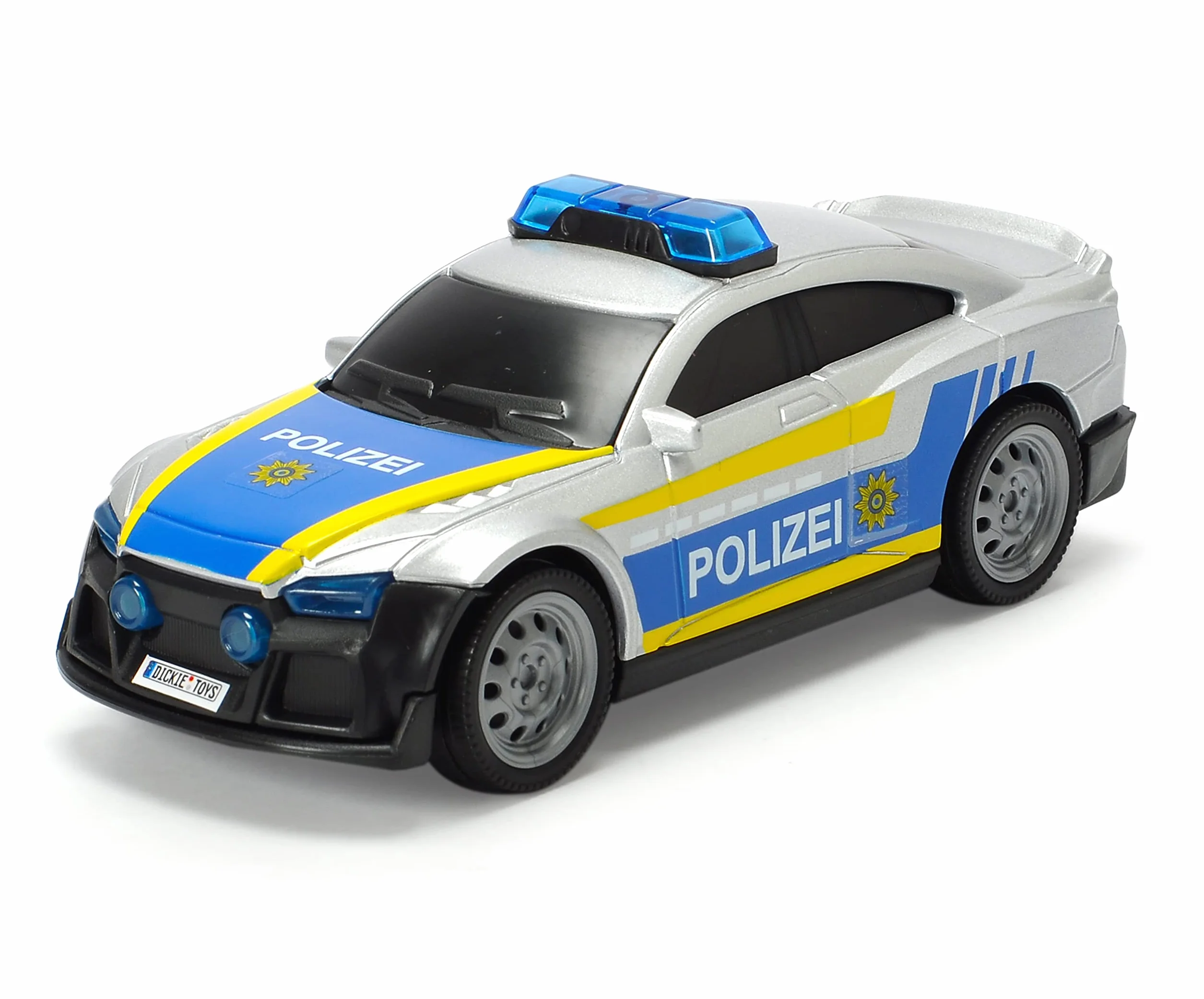 Dickie Toys SOS stacja ratunkowa z policją, straż pożarna i karetką pogotowia, stacja z oświetleniem i dźwiękiem, mikrofon z funkcją głośnika, brama do otwierania, w zestawie baterie, 31 x 22 x 16 cm,