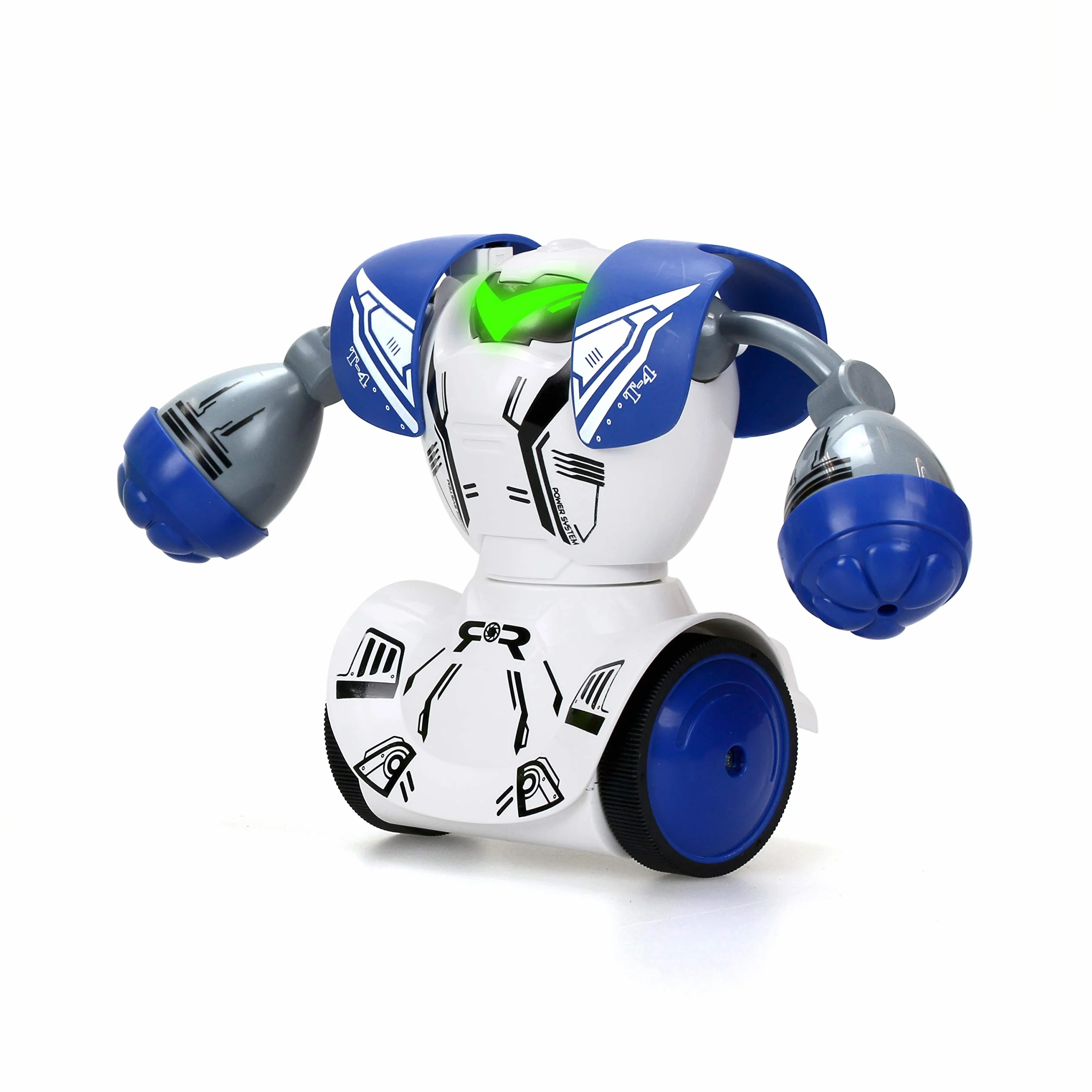 YCOO Zestaw 2 robotów Kombat Boxeur Pilot zdalnego sterowania 14 cm, Naprzód i uderz przeciwnika, Zabawka z efektami dźwiękowymi i świetlnymi, Od 5 lat