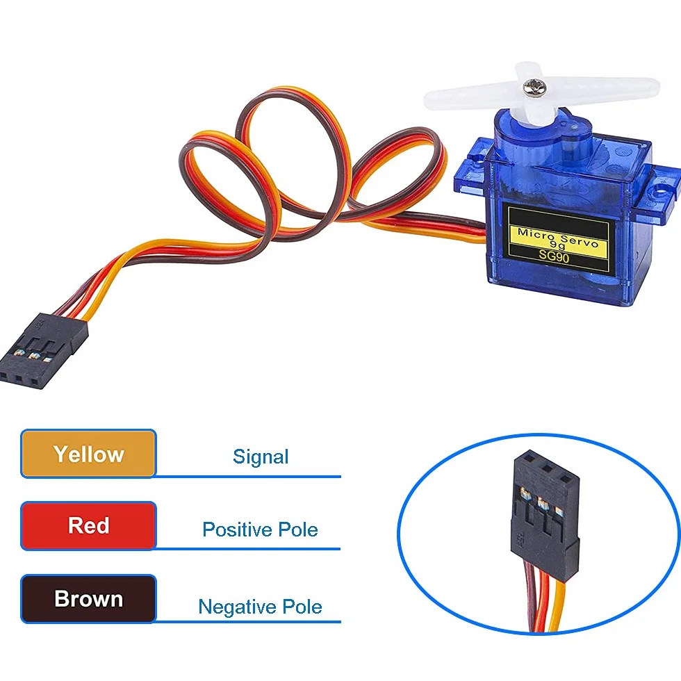 MMOBIEL Zestaw 10 szt. SG90 9G Mikroserwo do Arduino Raspberry Pi