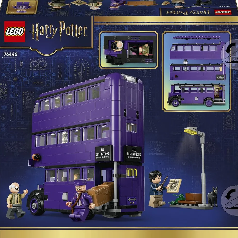 LEGO Harry Potter Przygoda na pokładzie Błędnego Rycerza 76446 model autobusu 5 postaci