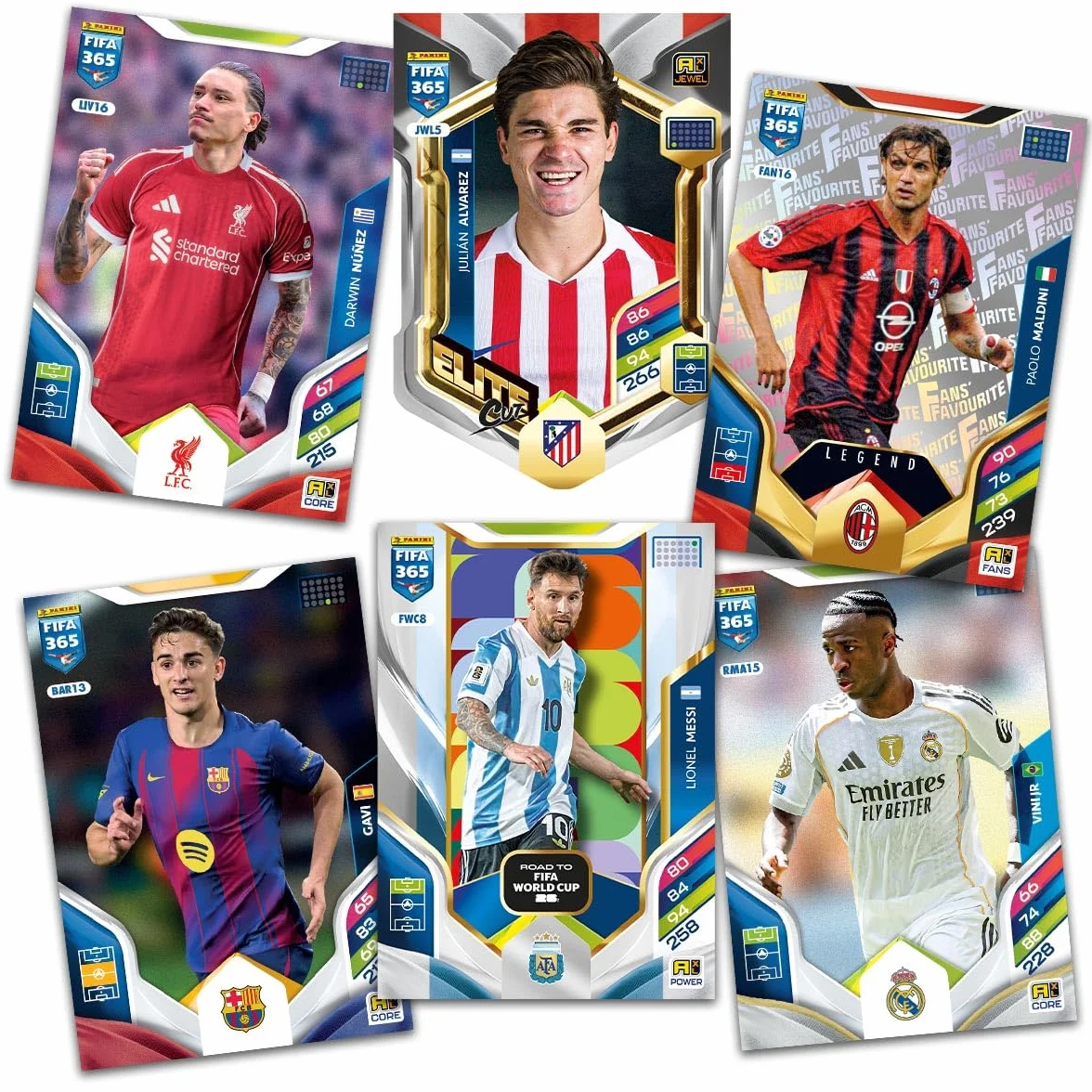Panini FIFA 365 Adrenalyn XL 2026 Karty kolekcjonerskie pudełko 24 paczki
