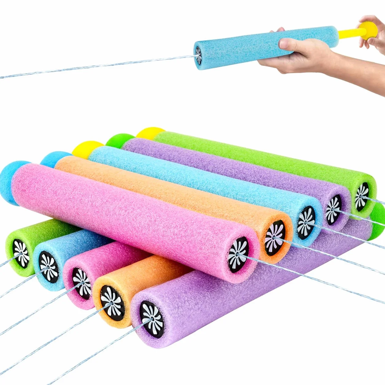 Pistolet na wodę piankowy dla dzieci, 10 sztuk, pistolety natryskowe z pianki, zasięg 10 cm, rozpryskiwanie wody, lato, zabawka, ogród, basen, impreza, upominek dla dzieci, chłopców i dziewczynek