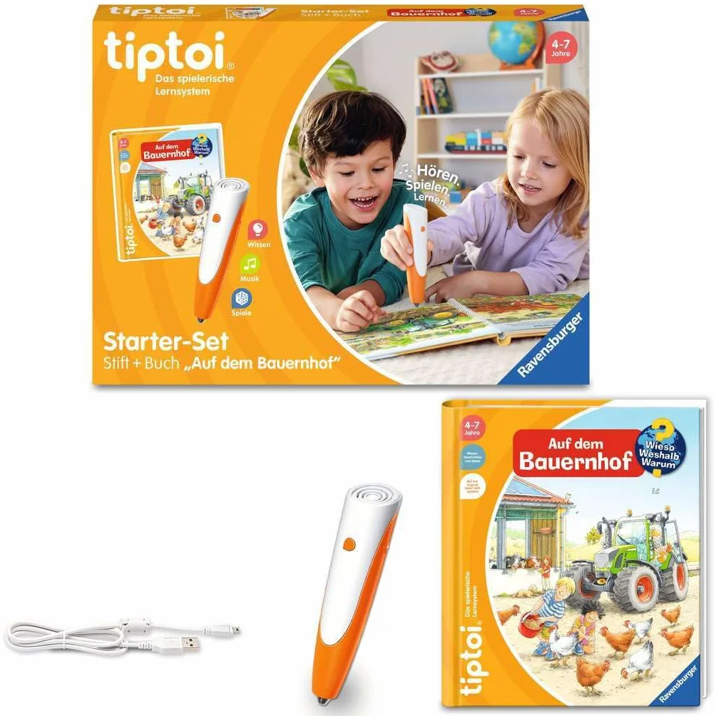Ravensburger Tiptoi Elektroniczna Książka Edukacyjna, Wielokolorowy, Od 4 lat
