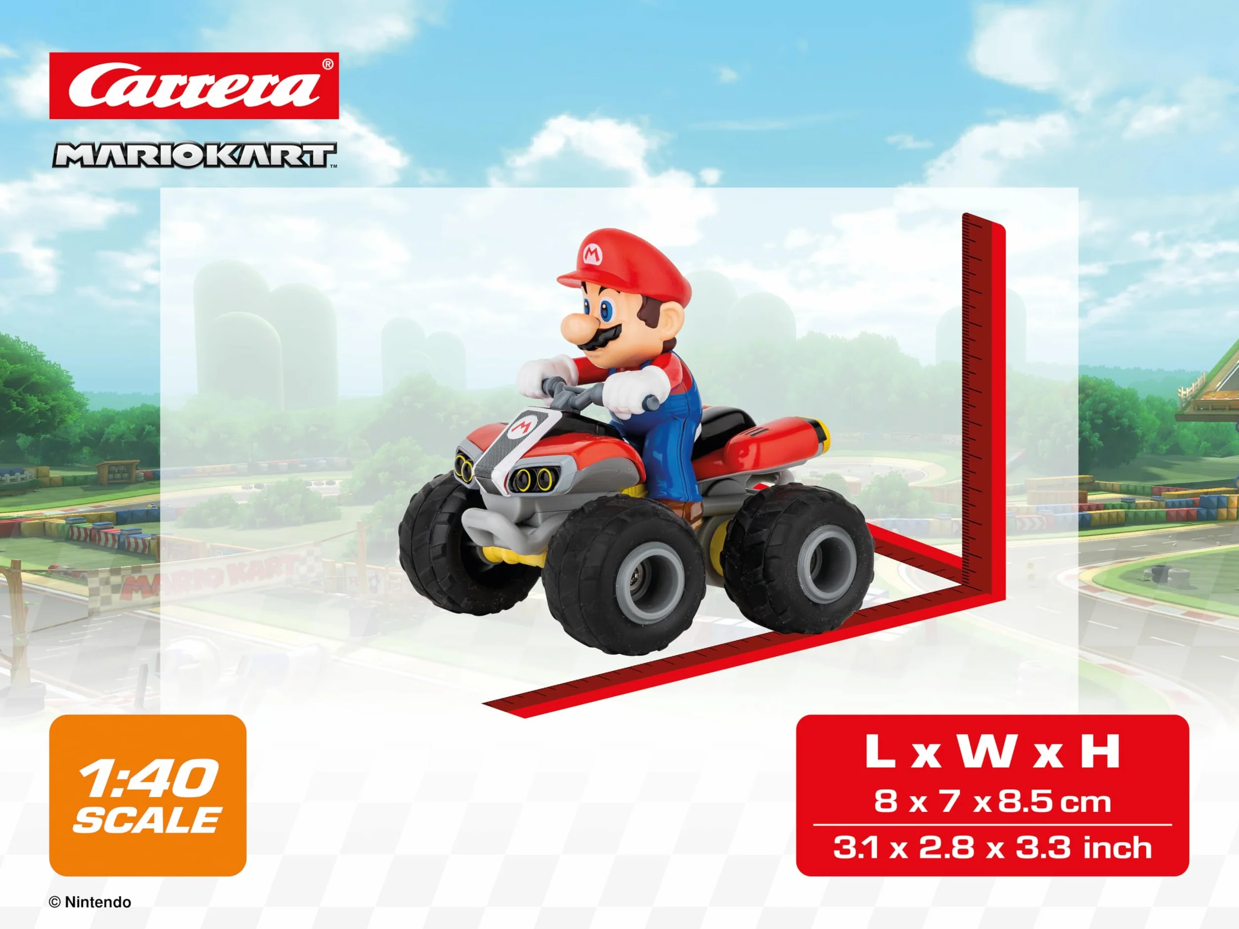 Carrera - 370400020-2,4 GHz Mario Kart, Mario - Quad 1:40