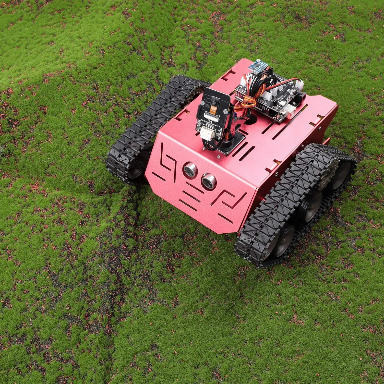ELEGOO Smart Robot Tank Kit kompatybilny z Arduino IDE zestaw klocków elektronicznych z UNO R3, czujnik ultradźwiękowy, moduł Bluetooth, moduł kamery, robot samochodowy, zabawka dla dzieci
