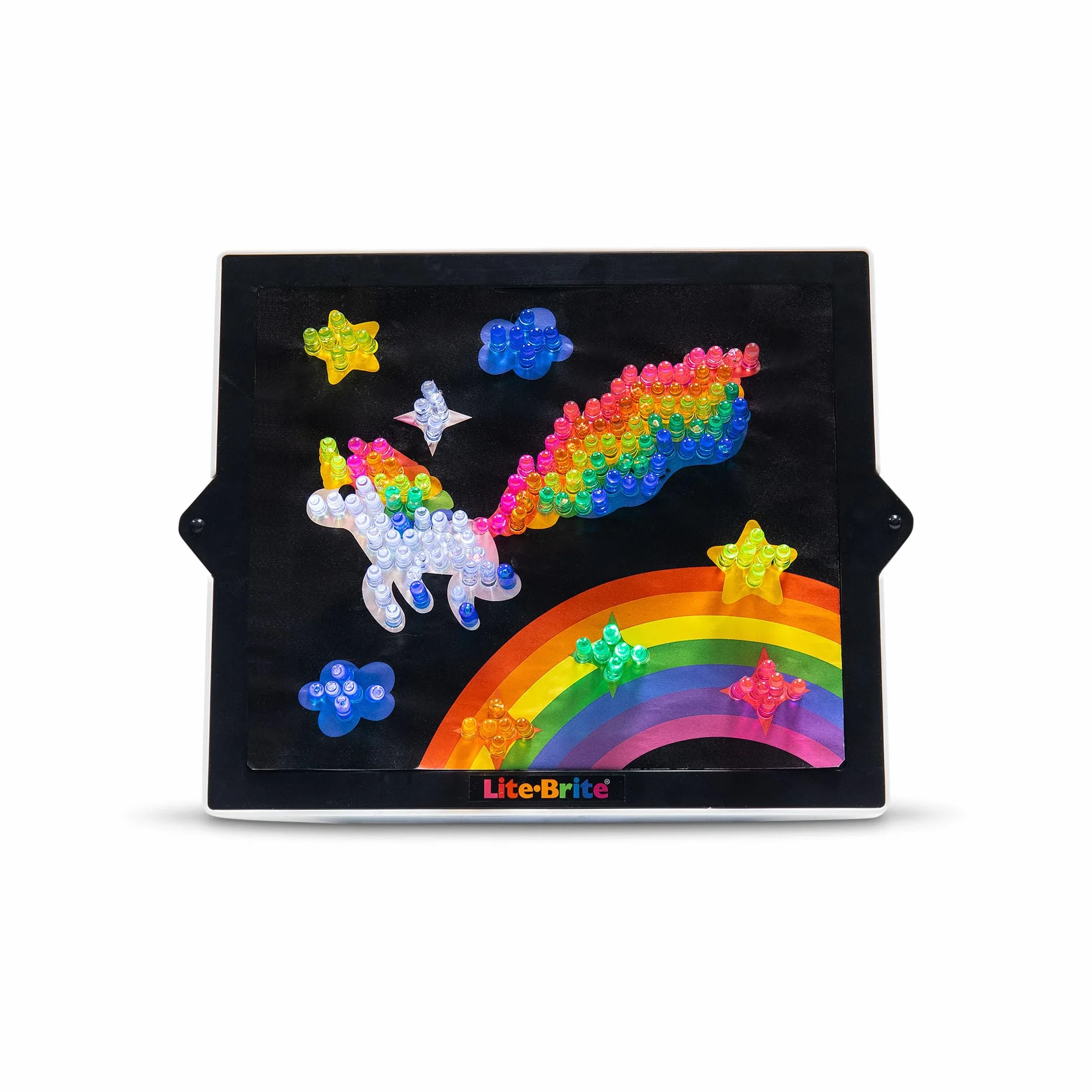 Basic Fun 2215 Lite-Brite Ultimate Classic, Light Up Drawing Board, LED Drawing Board with Colours, Light Up Toys for Creative Play, Glow Art Neon Effect Drawing Board, Light Toys for Kids Aged 4 +
