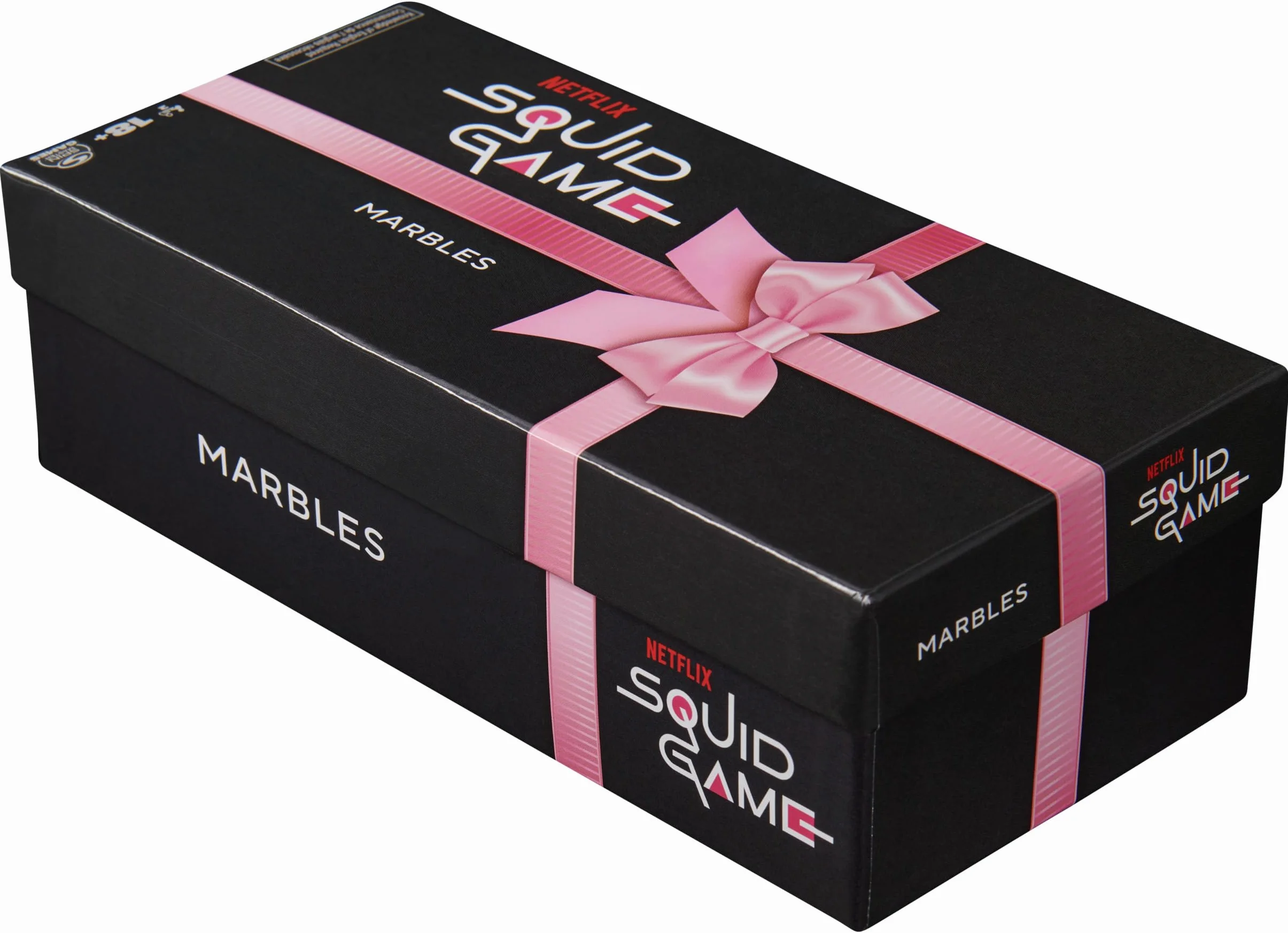 Spin Master Games Netflix Squid Game Marbles gra dla 2 graczy inspirowana serialem | dla dorosłych | zabawa | rodzina | impreza | dla dorosłych i nastolatków od 18+