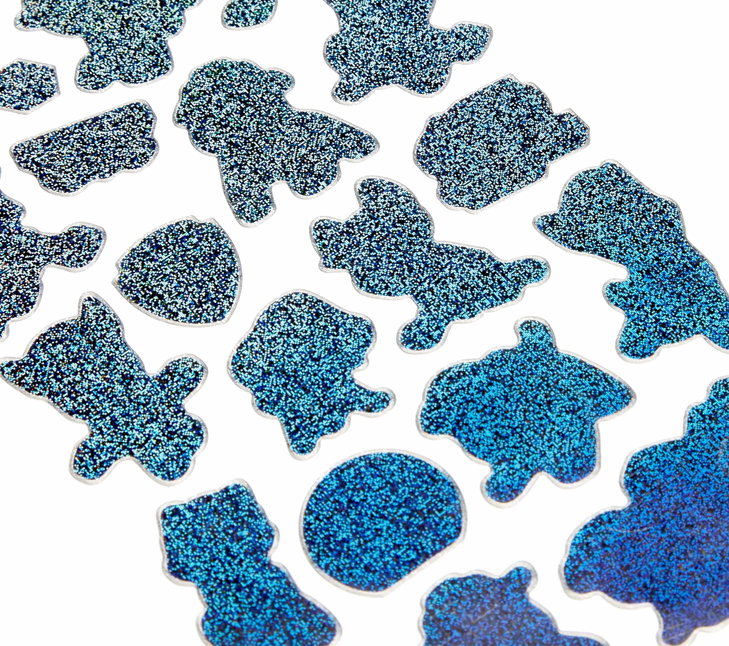 Paw Patrol błyszczące naklejki wielokrotnego użytku niebieskie małe