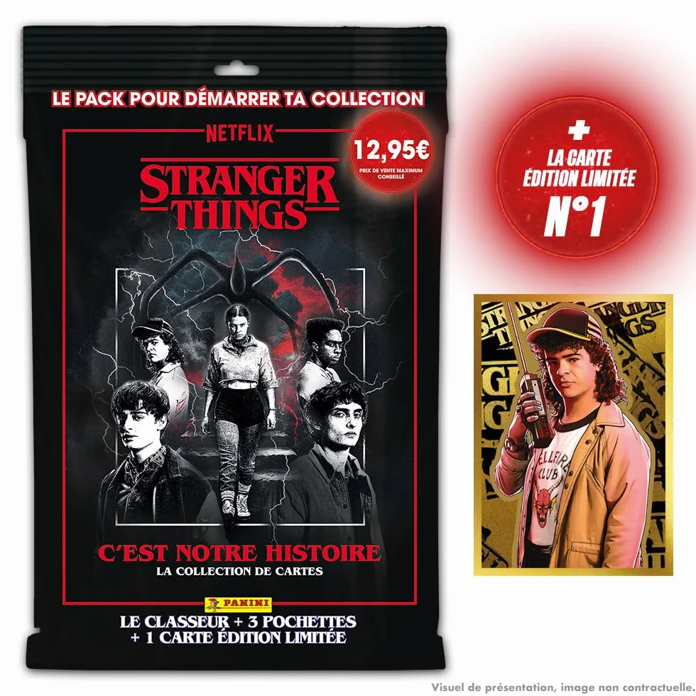 Panini Stranger Things Trading Cards pakiet startowy segregator kieszenie karta limitowana edycja