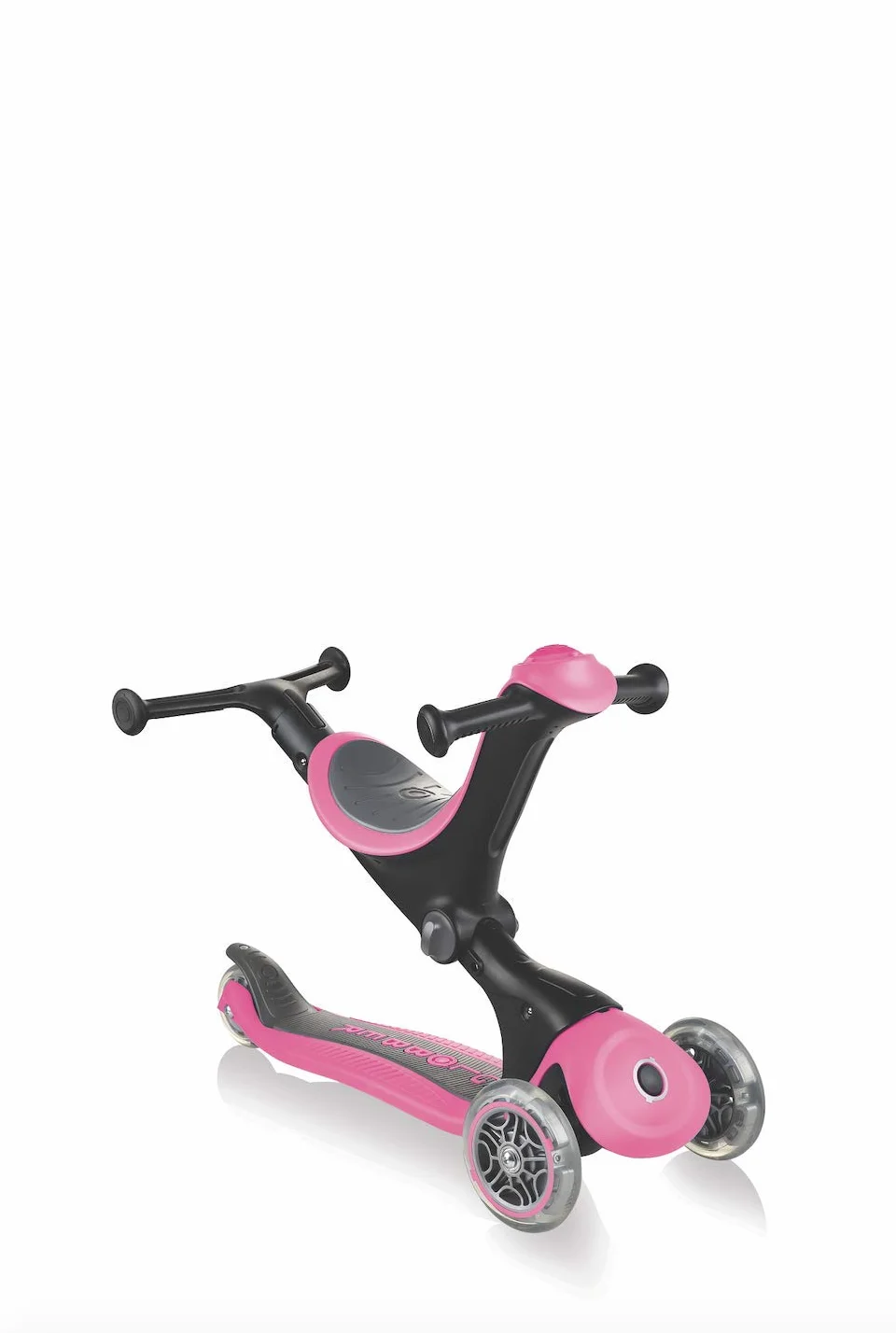 Globber GO•UP Deluxe 3-kołowa hulajnoga skalowalna z siedziskiem dla dzieci od 15 m+ do 6 lat