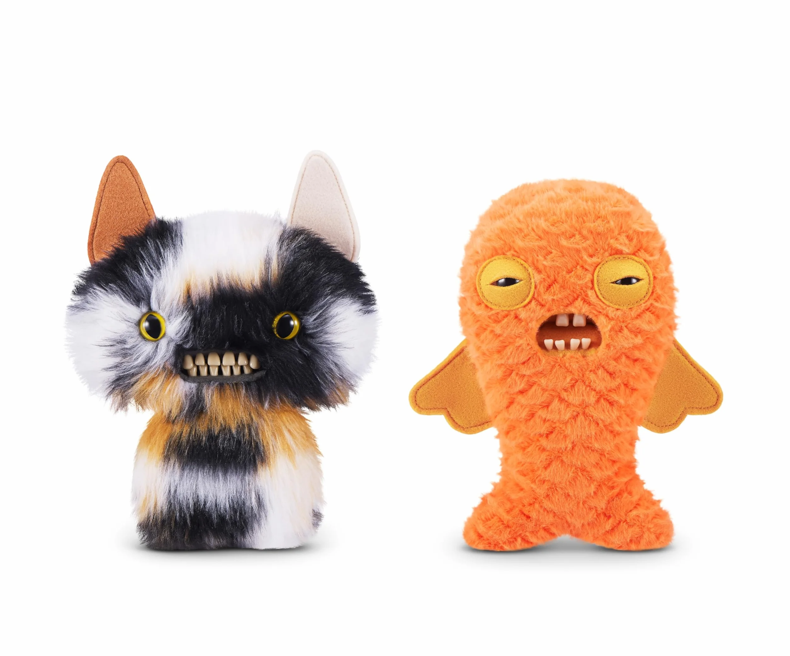 Fuggler -BUTT UGLY PET 22.9 cm SERIA 1-PLUSH 2PK(skrzydlaty nietoperz - Calico Cat i złota rybka)