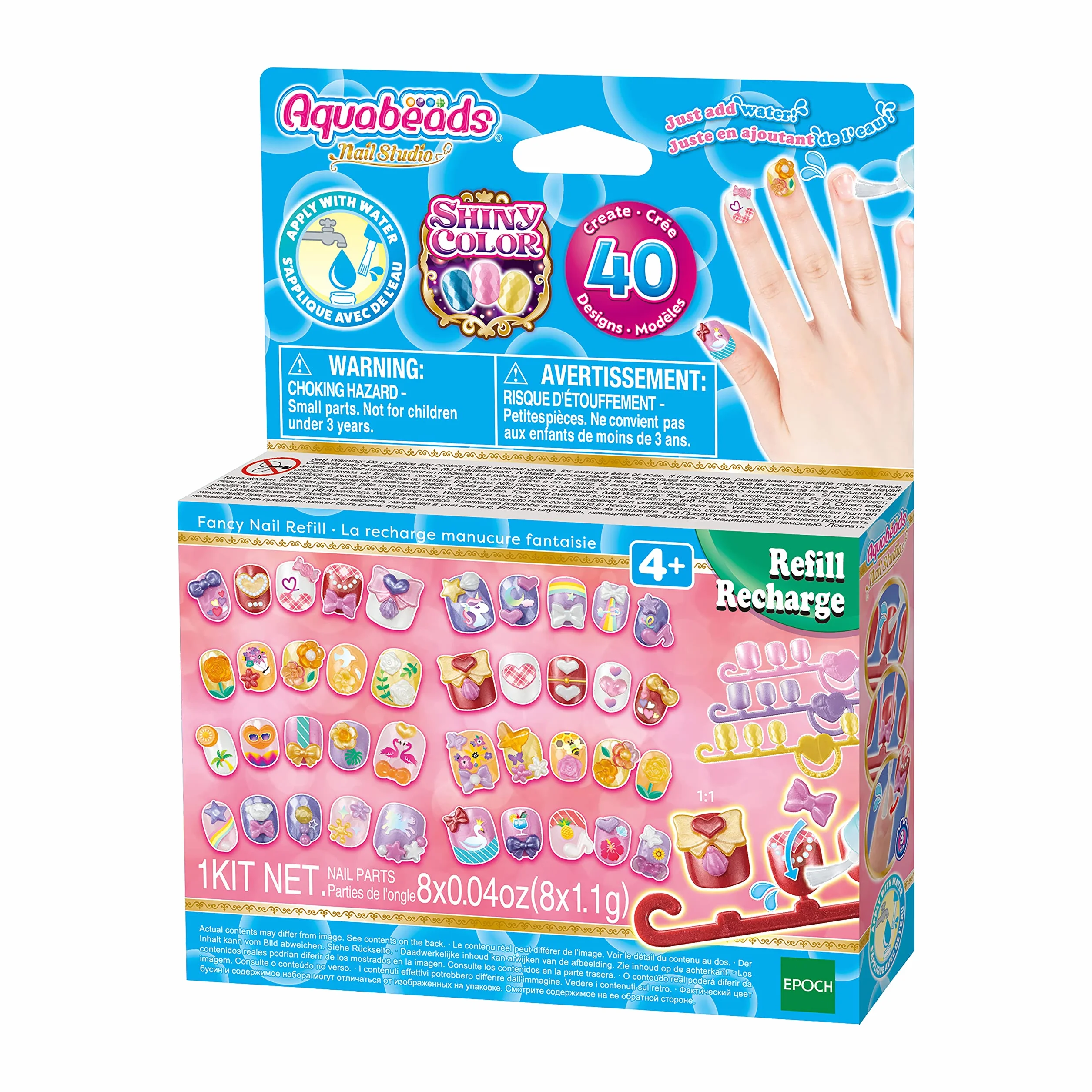 Nail Studio modne paznokcie Aquabeads zestaw uzupełniający 35007