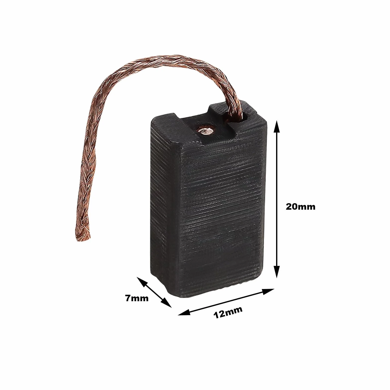 2 pary szczotek węglowych z Autostop 7 x 12 x 20 mm, elektryczna szlifierka kątowa, silnik, szczotki węglowe, kompatybilne z Parkside PWS 230 D4