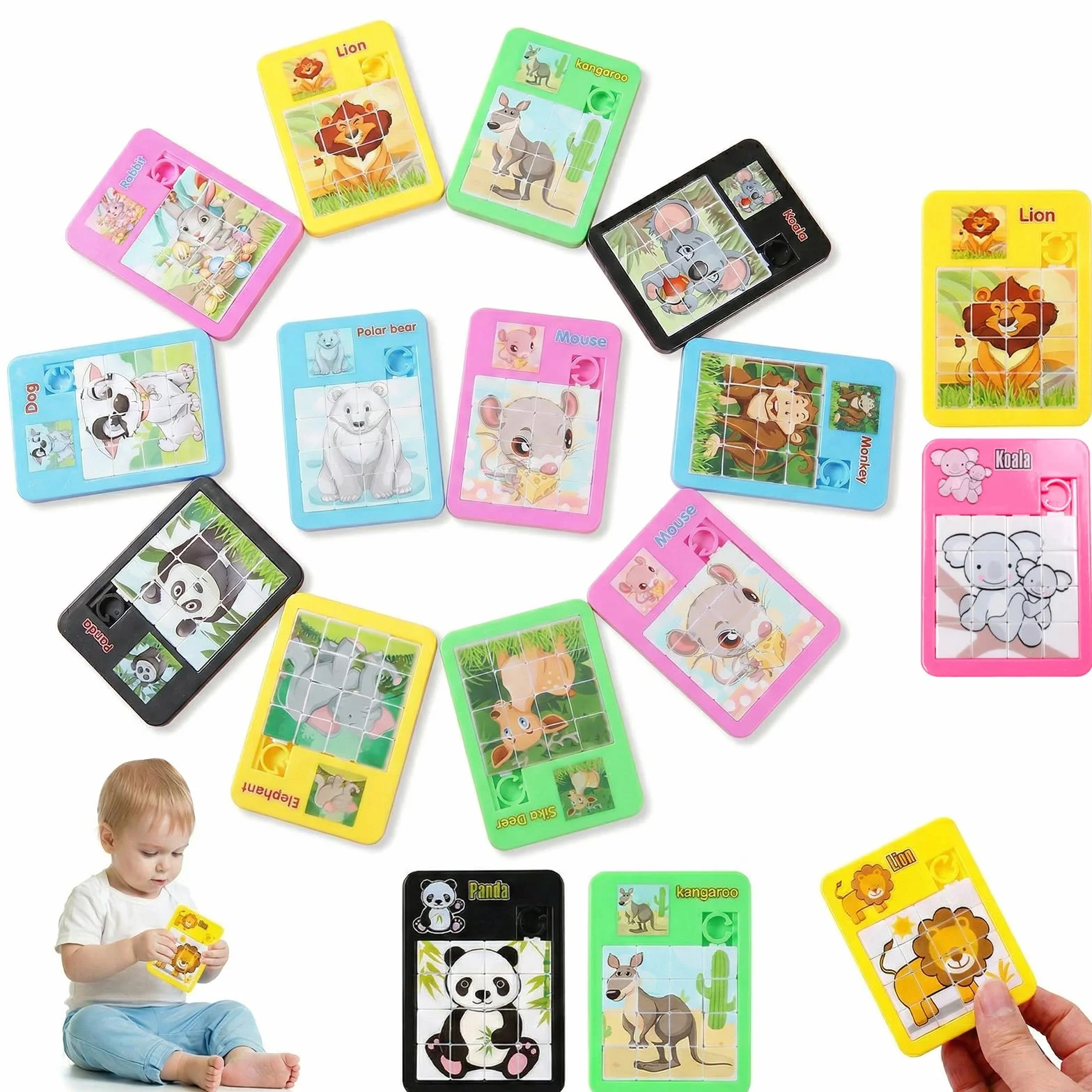 16 sztuk mini puzzli dla dzieci, gadżetów urodzinowych dla dzieci, upominki na zakończenie imprezy dla uczniów, zabawki urodzinowe