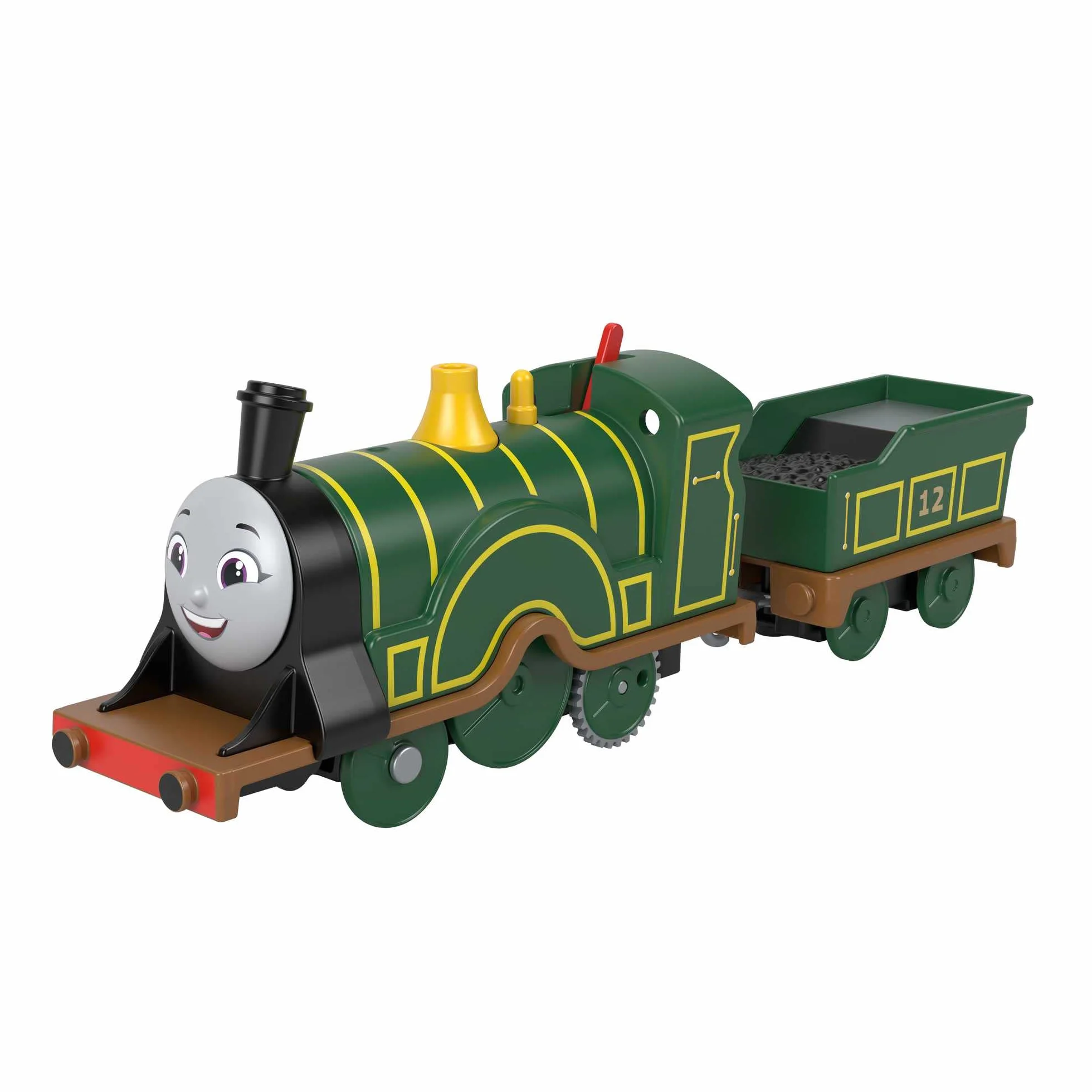 Thomas & Friends Lokomotywa Emilka z napędem na baterie i wagonem, dla przedszkolaków od 3 roku życia, HHN41