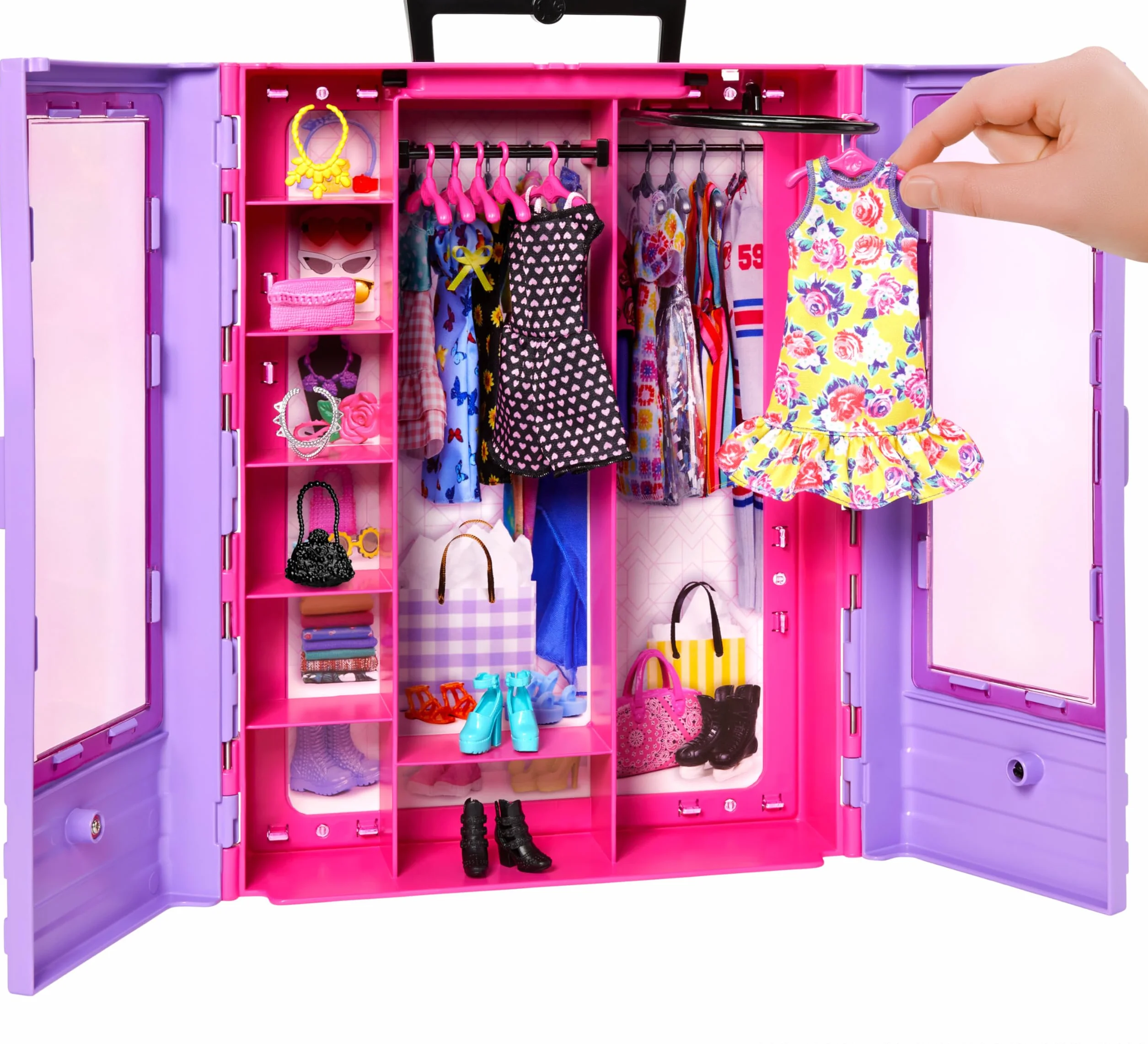 Barbie Ultimate Closet Barbie Szafa na Ubranka, Wielokolorowy, 26 x 73 x 320 mm