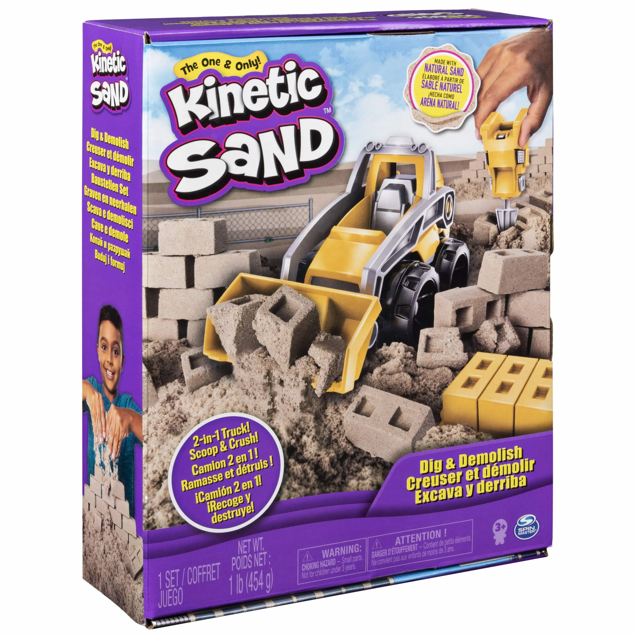 Kinetic Sand, Kop i burz, zestaw piasku kinetycznego, dla dzieci od 3 lat
