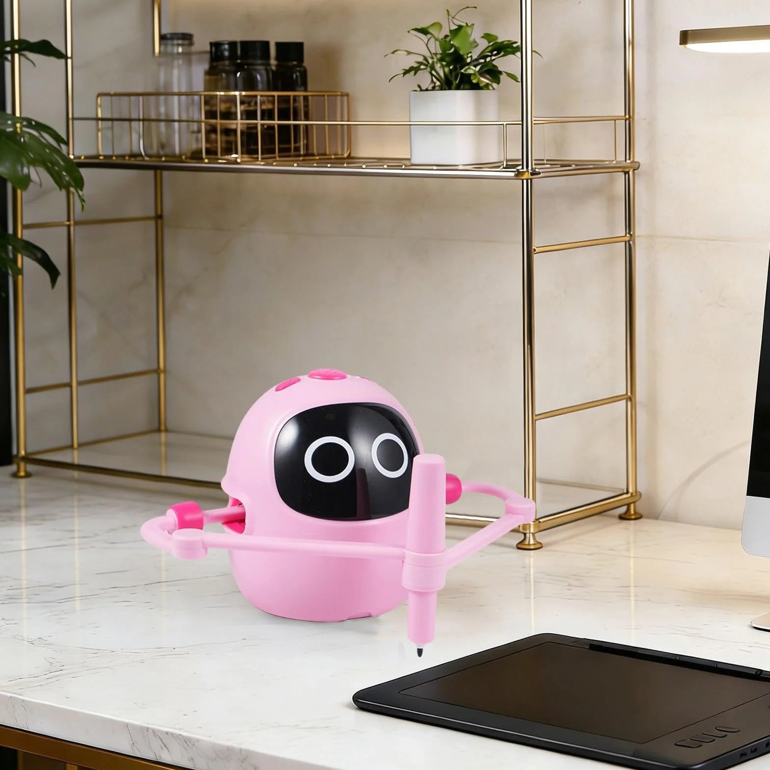 Robot Rysujący Dla Dzieci,Interaktywna zabawka edukacyjna | Automat Do Rysowania Z 100 Kartami I 5 Pisakami,Na Urodziny Dom Szkoła Klasa Pokój Zabaw Przyjęcie Dzieci W Wieku 3-12 Chłopcy
