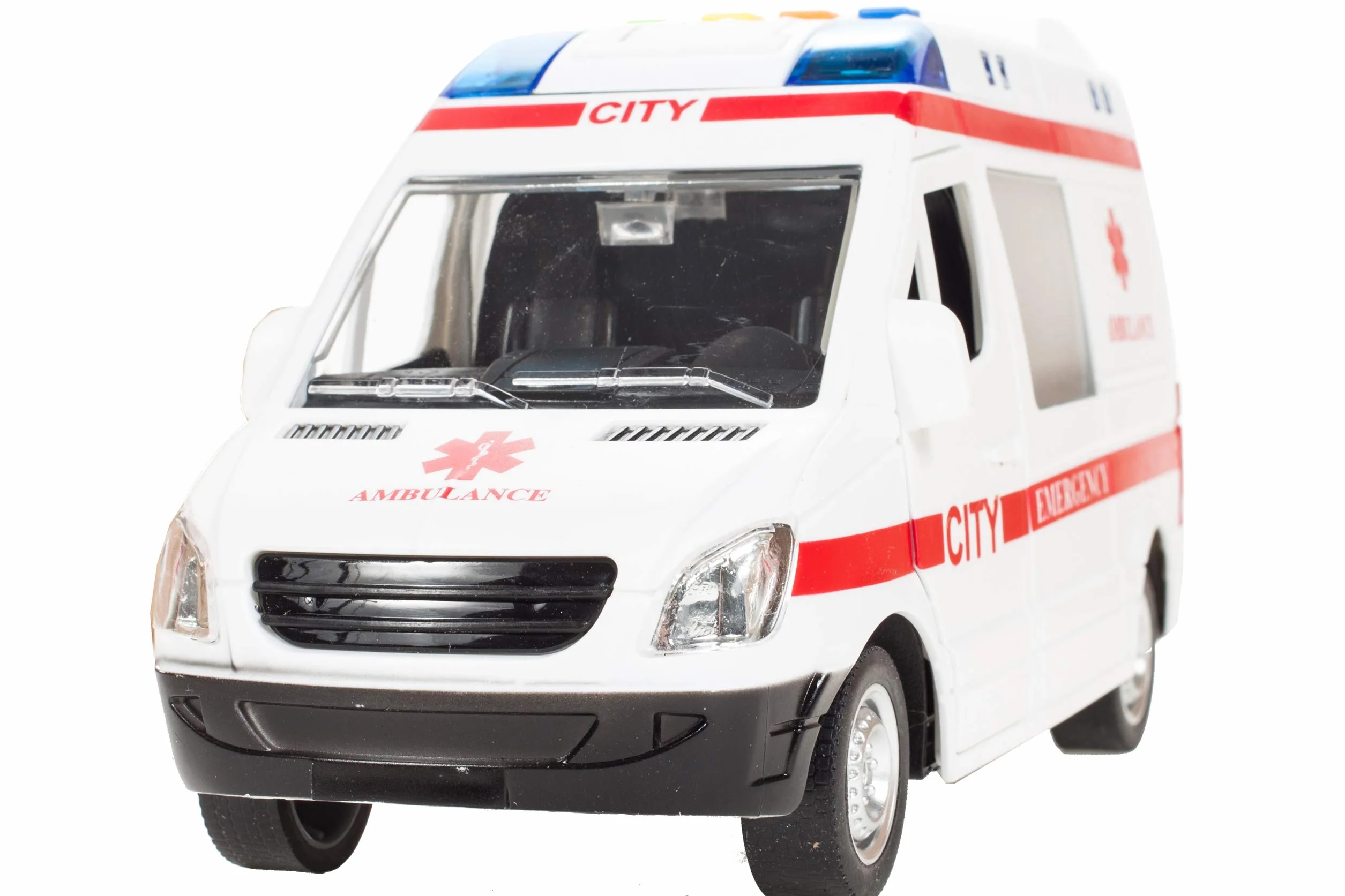 MalPlay 5901924207979 Ambulans Z Dźwiękiem 1:16 , Karetka ,wielokolorowy