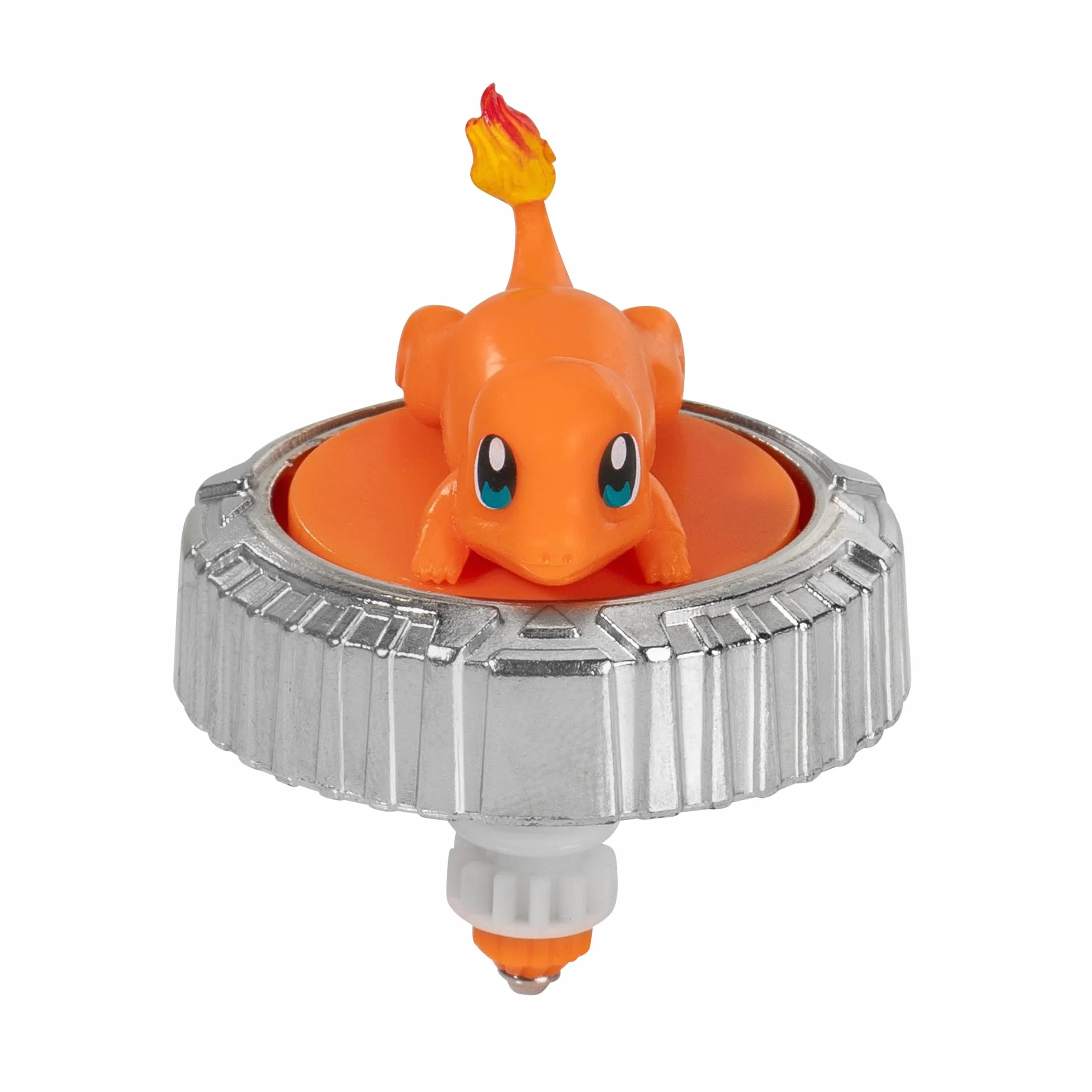 Bandai - Pokémon Arena + 4 Spinnery w Zestawie - 2 Wyrzutnie Pokéball + 4 Bączki Pikachu, Evoli, Caparchip i Salamche - Fighting - Zabawka Dla Dzieci 4 Lata i + JW4411