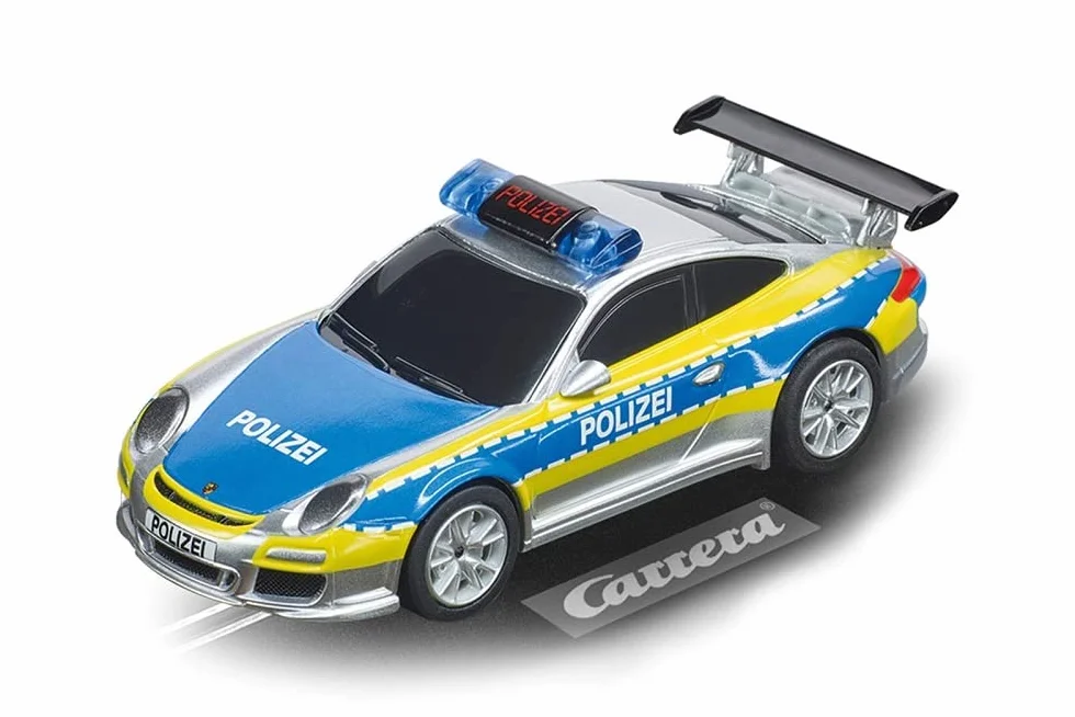 Carrera 20064174 Carrera GO!!! Porsche 911 GT3 Policja tory wyścigowe i licencjonowane wyścigówki do 2 graczy dla chłopców i dziewcząt od 6 lat i dorosłych