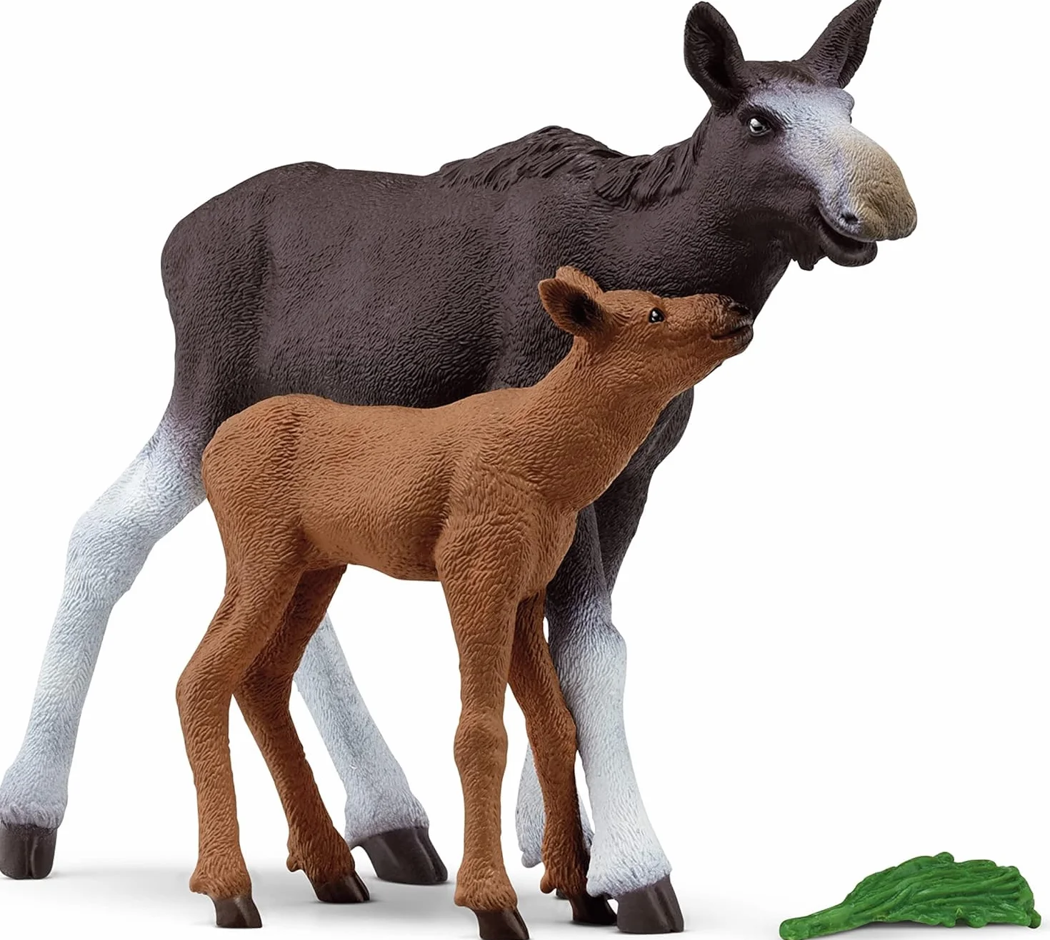 schleich 42629 Cielę łosia , od 3 lat, WILD LIFE - Zestaw do zabawy, 3 kawałki