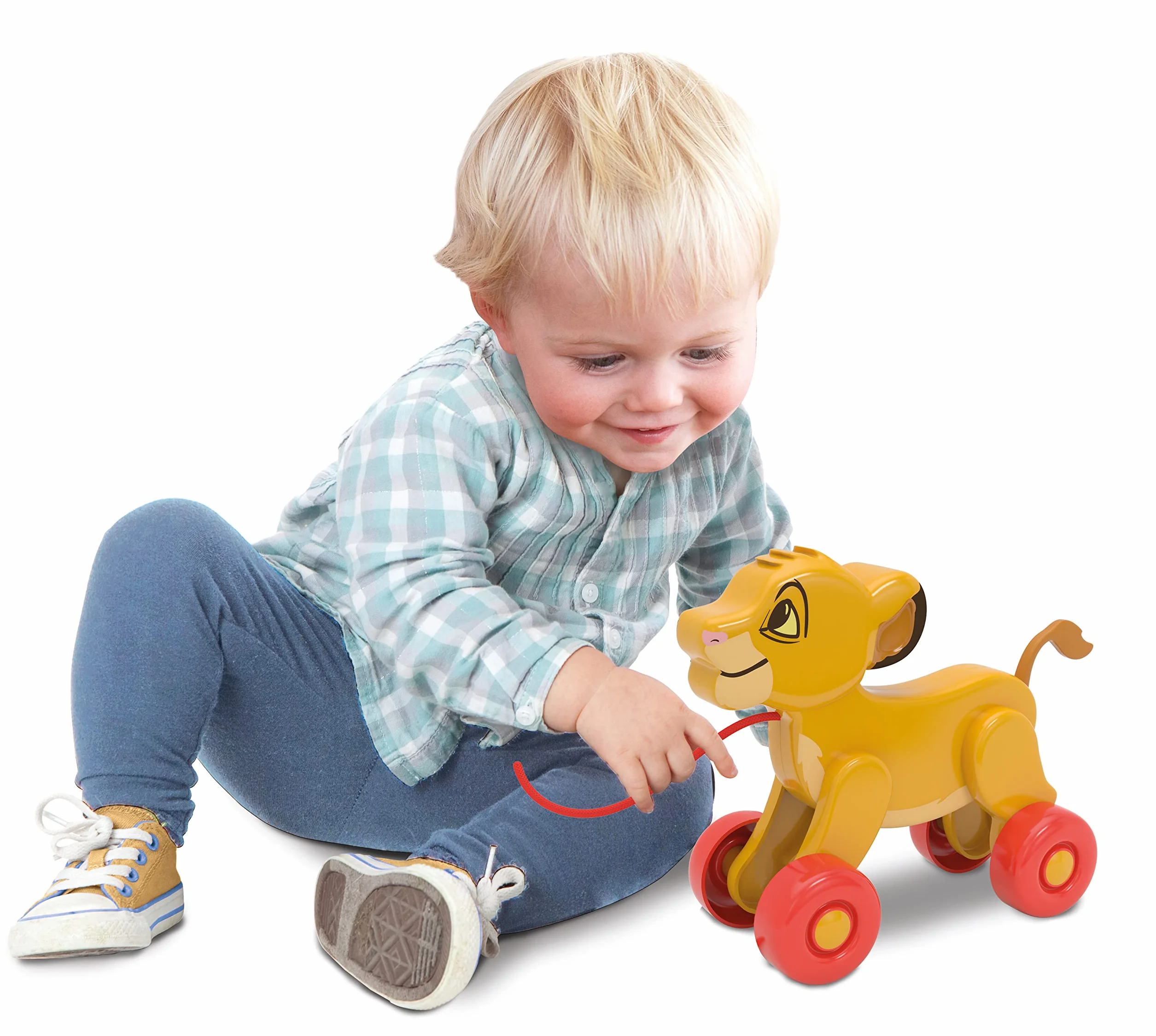 Clementoni - 17815 - Pull Along Disney Simba - Zabawka Dla Pierwszego Wieku Dla Dzieci Od 9 Miesięcy, Zabawka Do Pchania