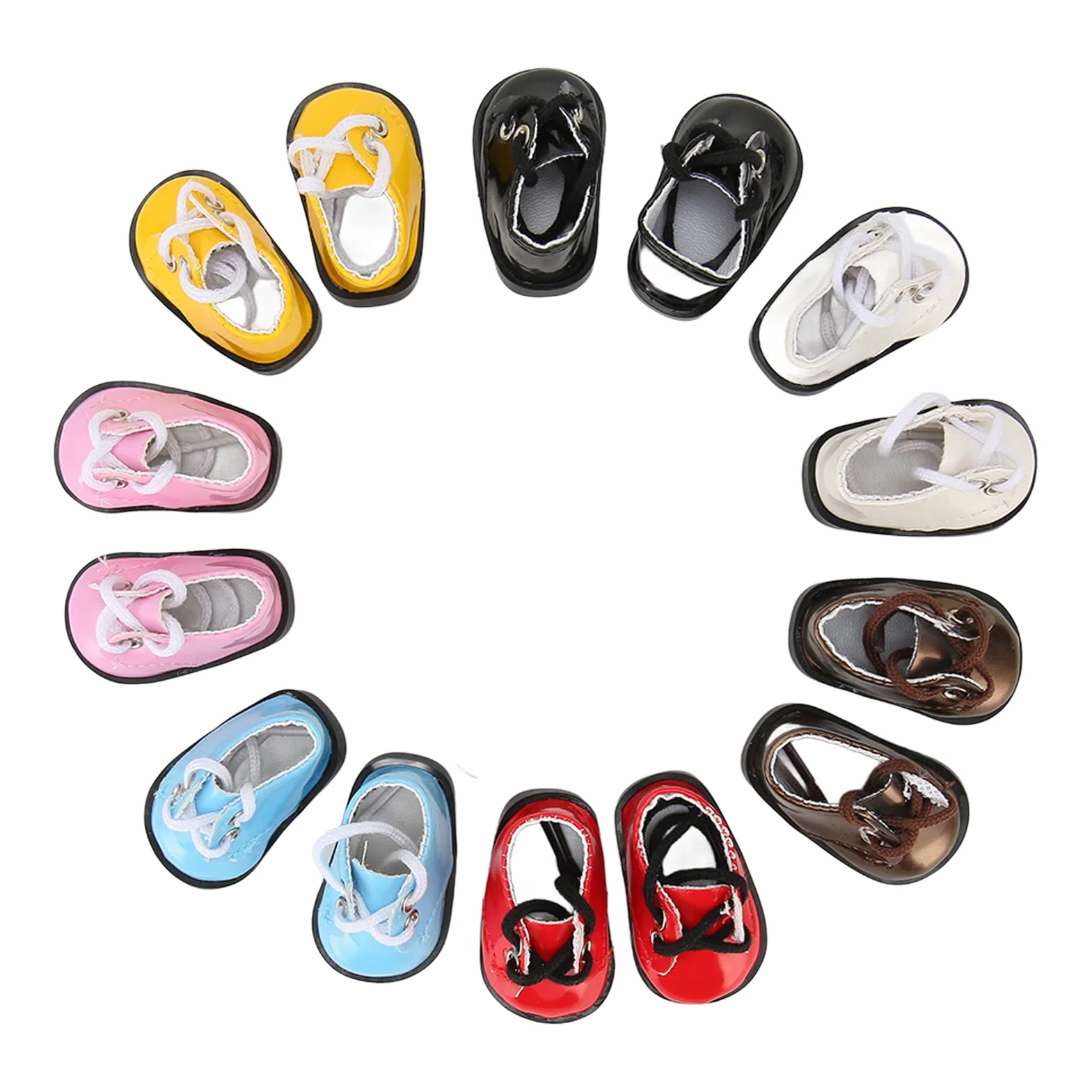 Buty dla lalek z przegubem kulowym, 5,6 x 3,3 cm, odporne na odkształcenia, dla dużych lalek 20 cm