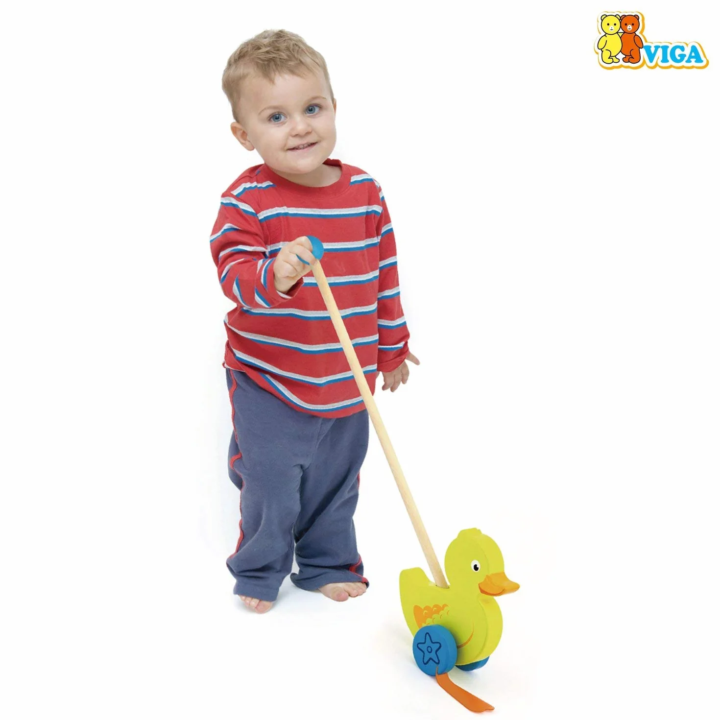Viga Zabawki - 50961 - Zabawka Push - Kaczka