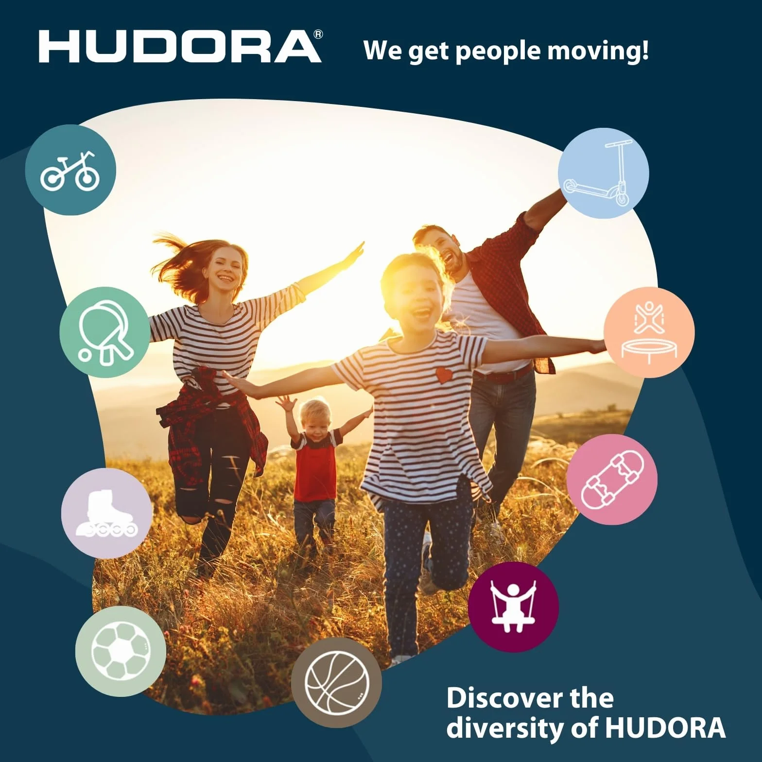 HUDORA 72212 huśtawka gniazdo Lounge 110, piaskowa