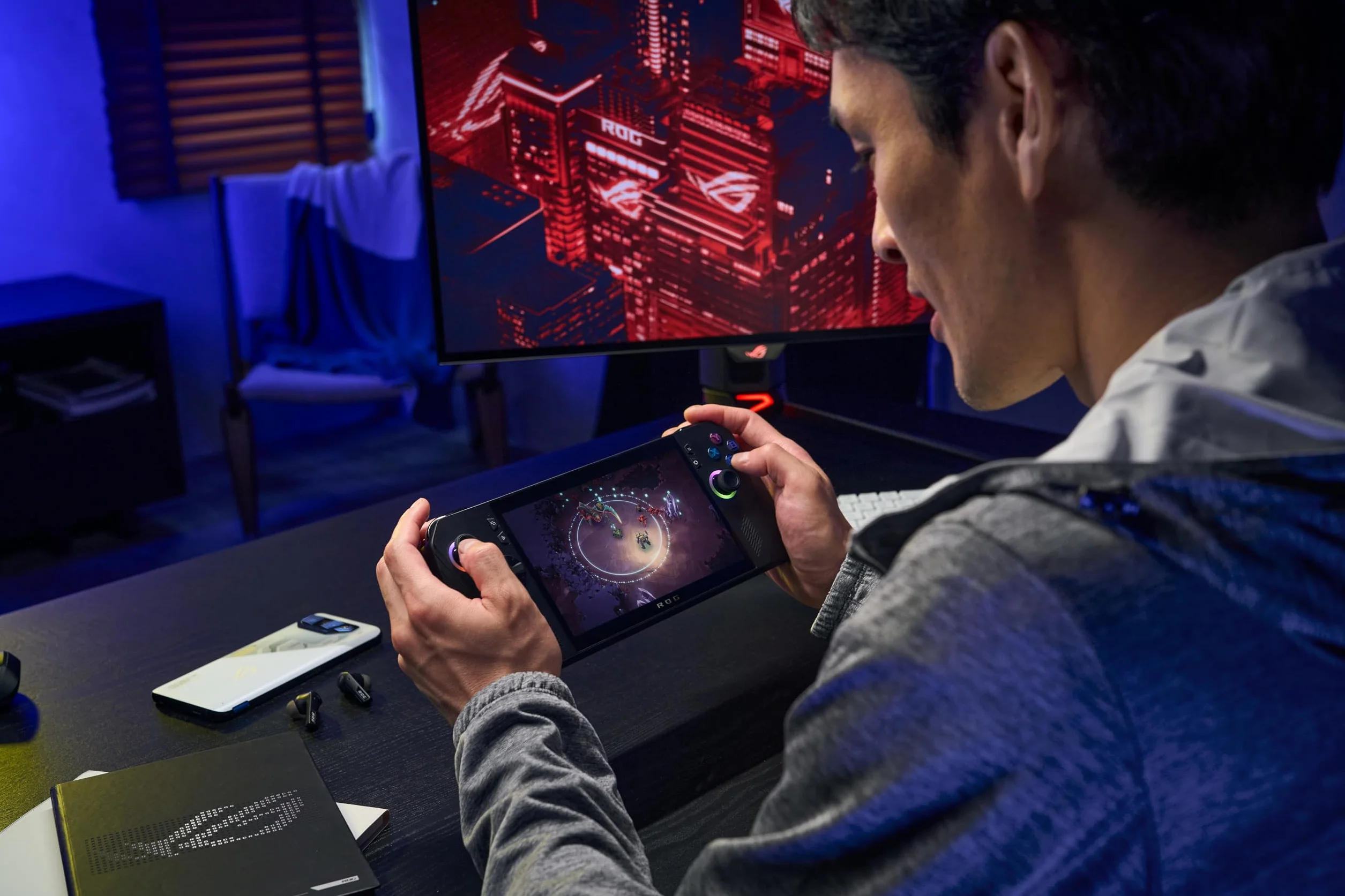 ASUS ROG Ally X konsola 7-calowy FHD+ 120 Hz IPS AMD Ryzen Z1 Extreme 24 GB RAM 1 TB SSD Windows 11 Black