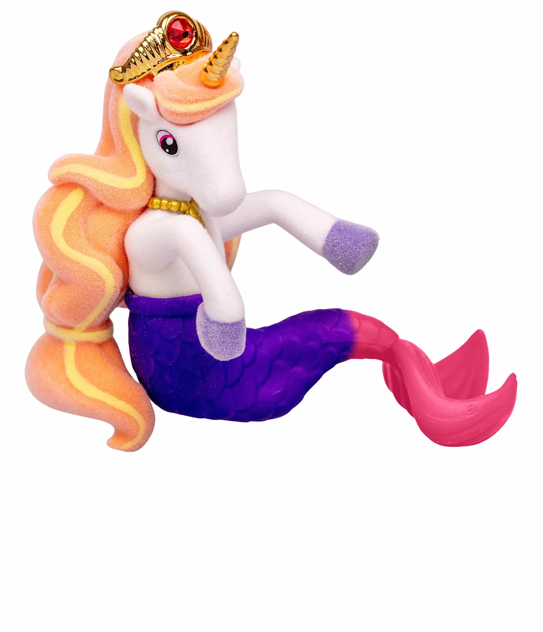 Galupy MERMAID 3-pak – figurki jednorożca syrenka do kolekcjonowania, 3x jednorożec z płetwą i kryształ Swarovski, 18 różnych figurek do zebrania