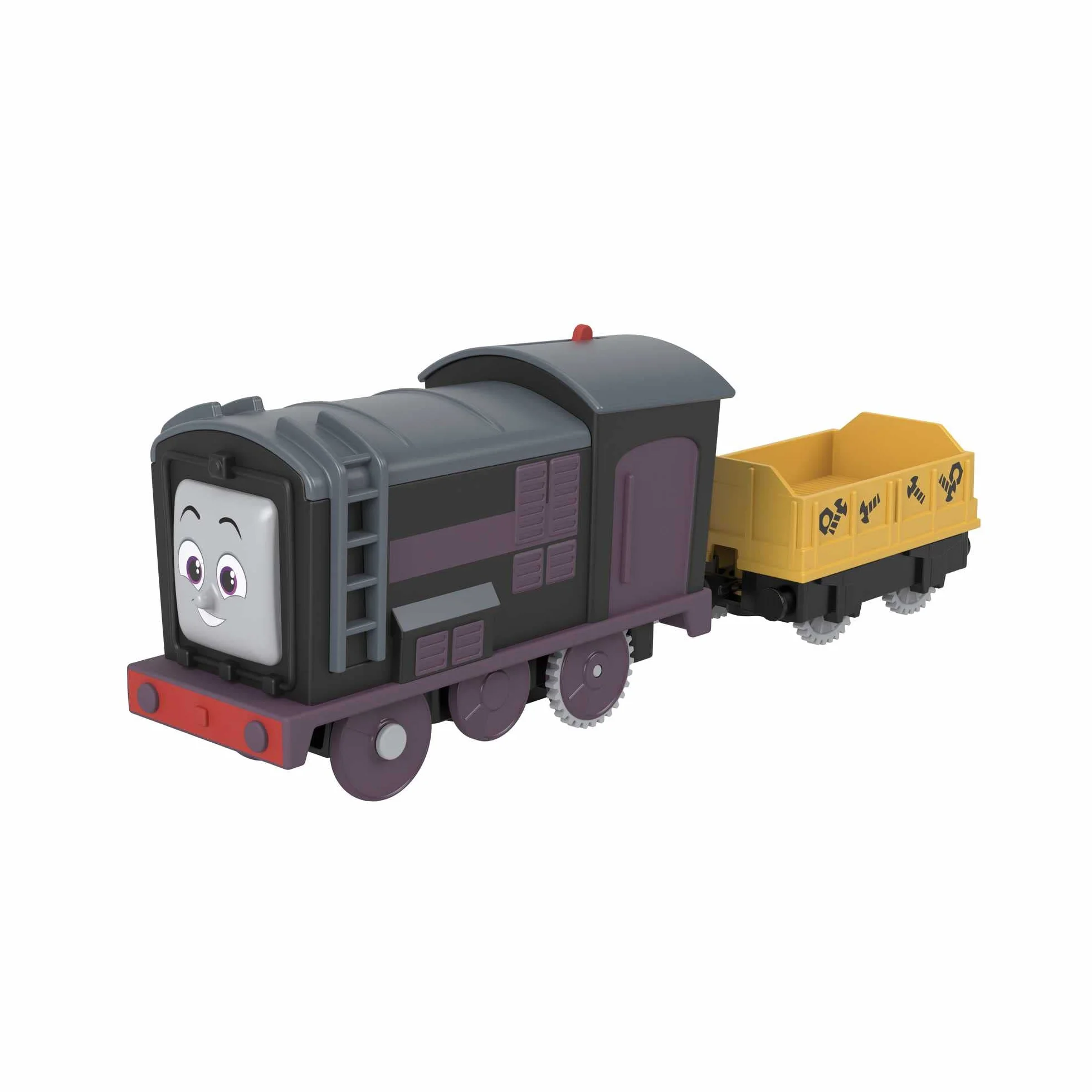 Fisher-Price HDY63 - Thomas & Friends Zmotoryzowany pociąg zabawkowy lokomotywa zasilana akumulatorami wysokoprężnymi z zabawką ładującą dla przedszkolaków od 3 lat