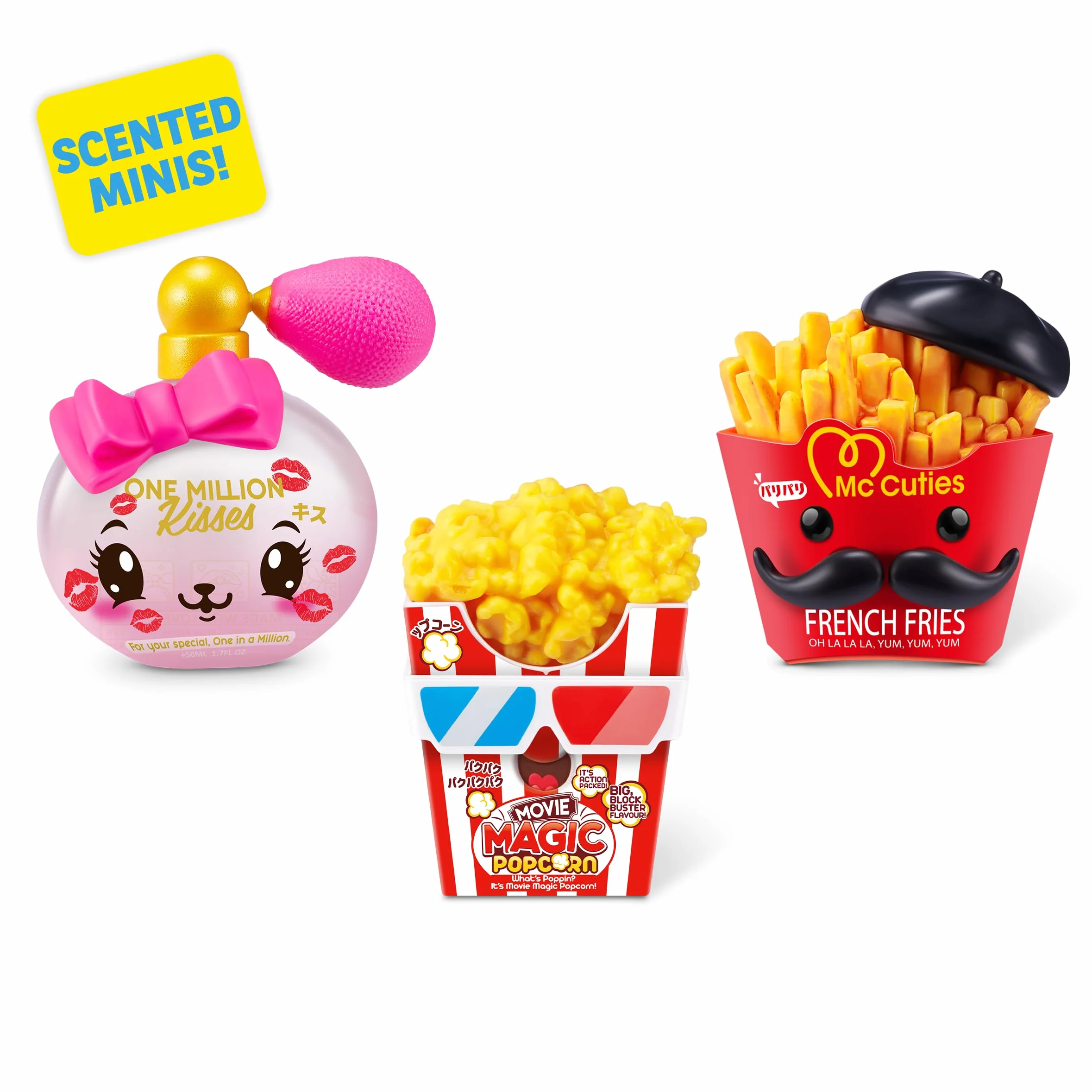 Mini Brands Kawaii Capsule firmy ZURU, Surprise Kawaii kolekcjonerskie minis, opakowanie ślepe, przedmioty kolekcjonerskie o tematyce japońskiej (2 kapsułki)