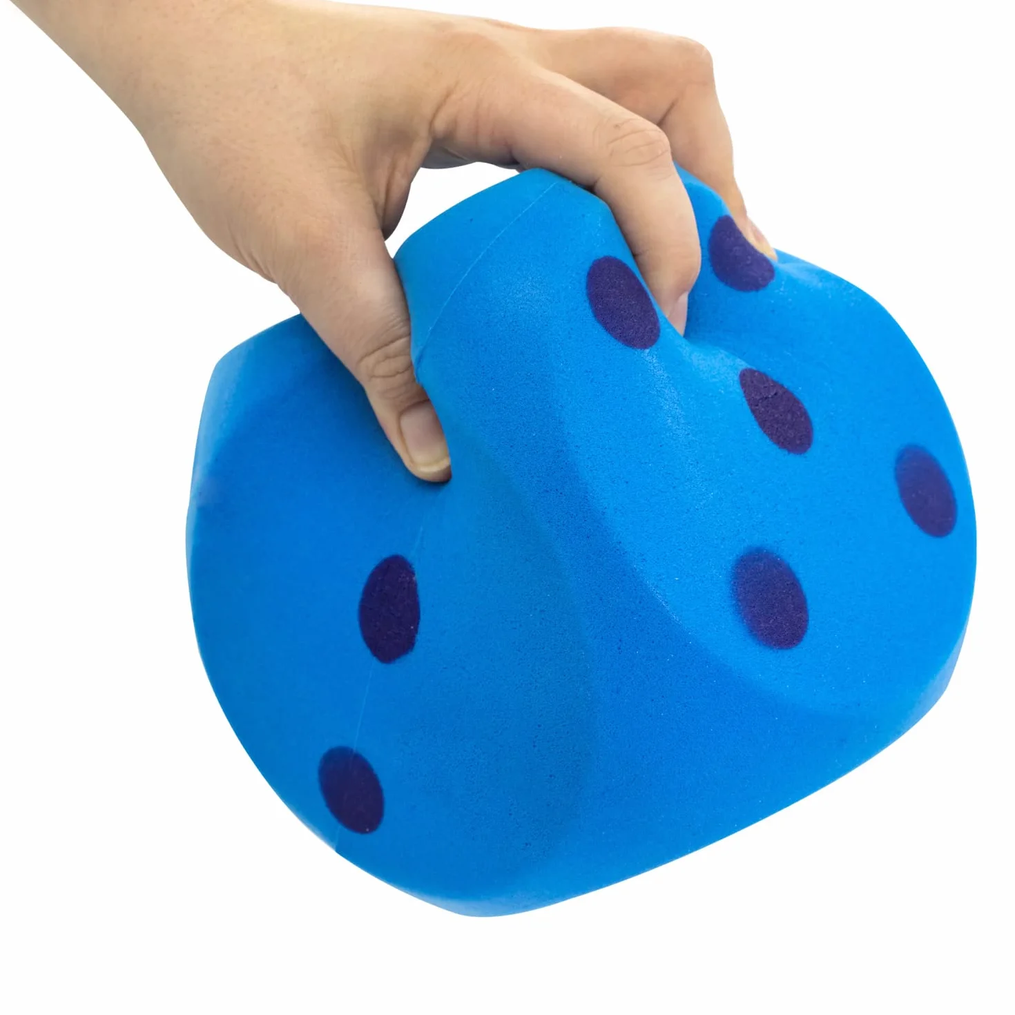 Idena 40227 - Miękka kostka w kolorze niebieskim, żółtym i czerwonym (nie można wybrać), ok. 15 cm duża kostka z pianki do różnorodnej zabawy