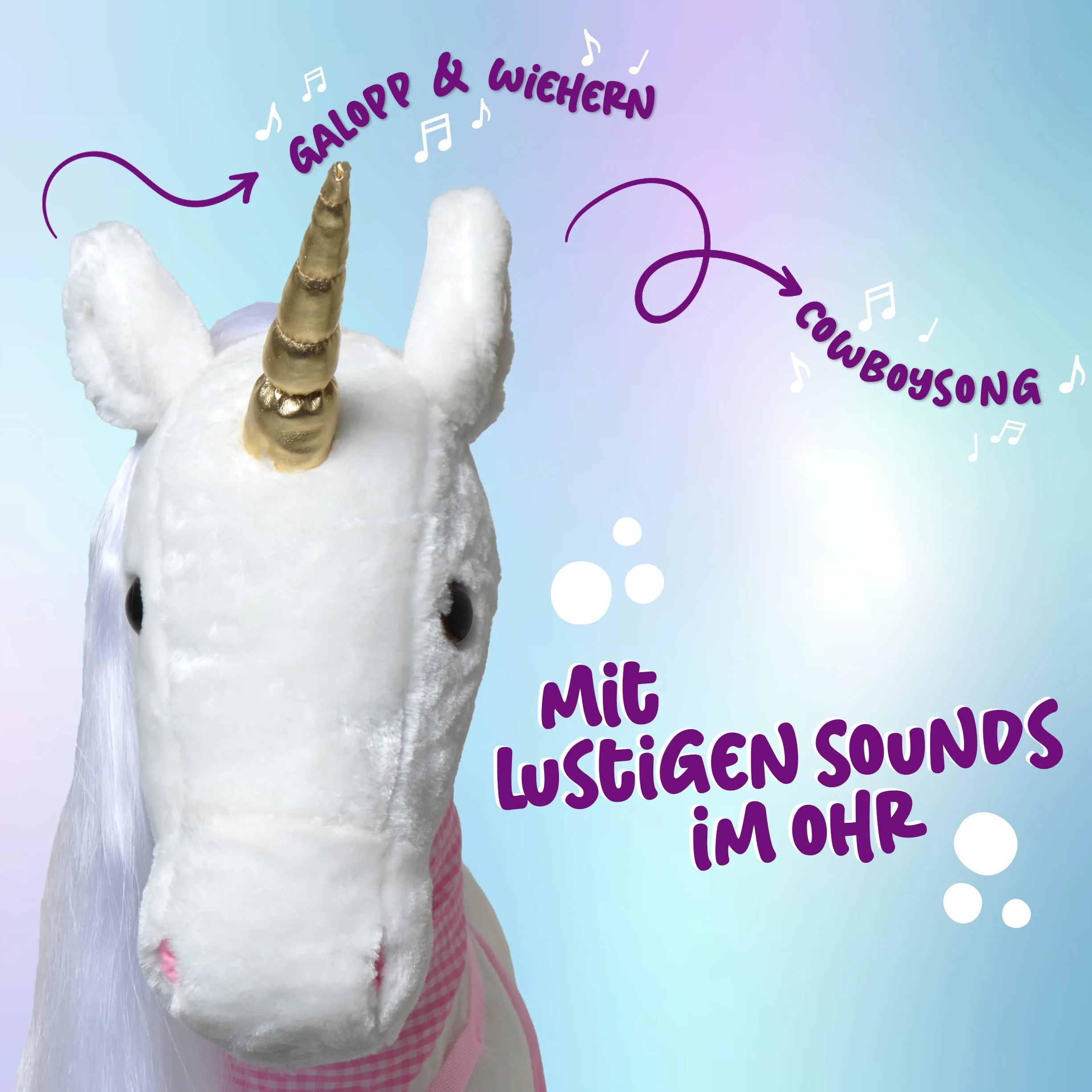 Riesen-einhorn Pink Papaya Pluszowy koń XXL 105 cm – ogromny XXL do jazdy konnej, wspaniały do 100 kg, zabawny koń ze szczotką do siedzenia – marzenie dzieci