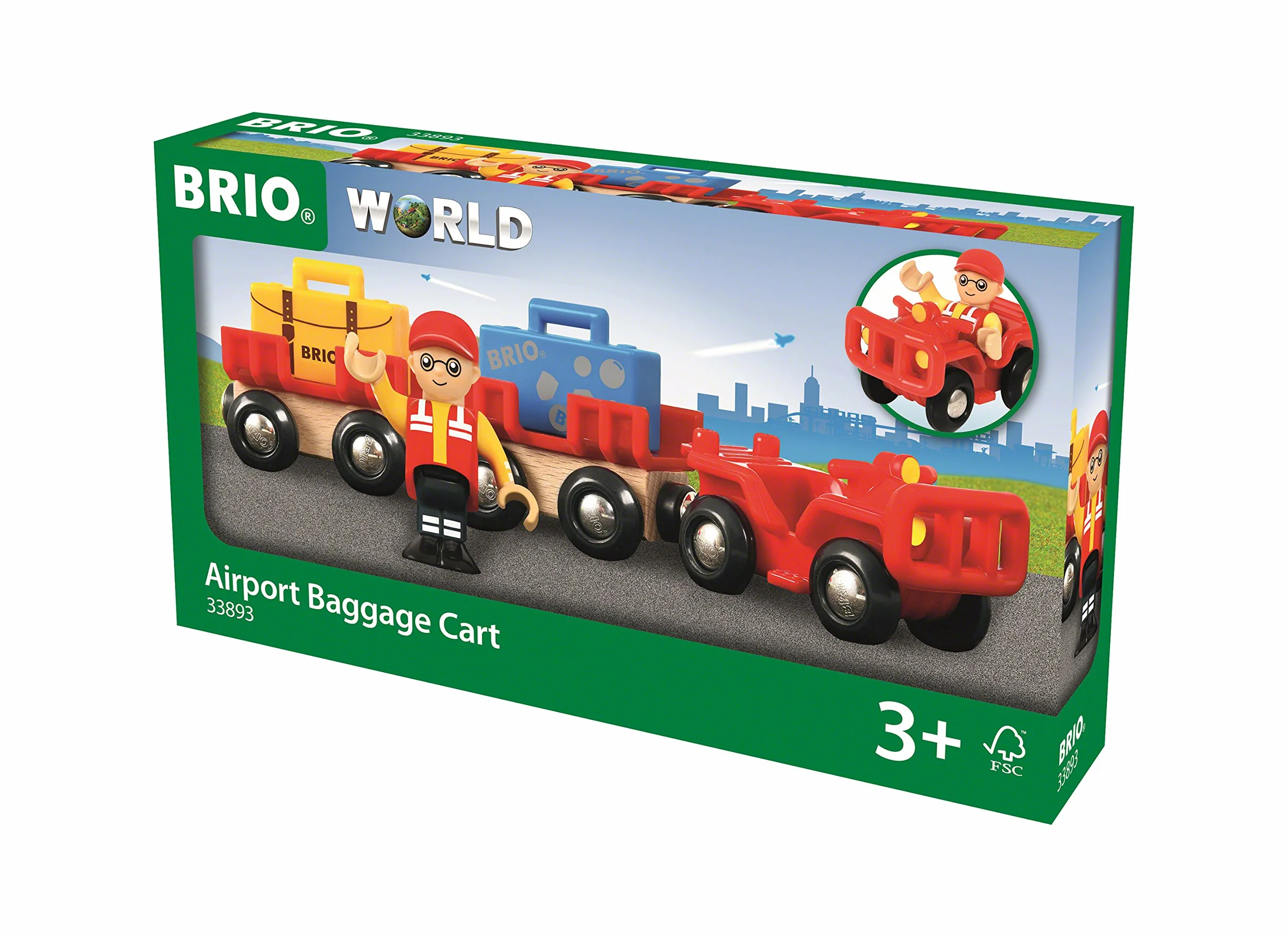 BRIO Świat - Wózek bagażowy na lotnisku