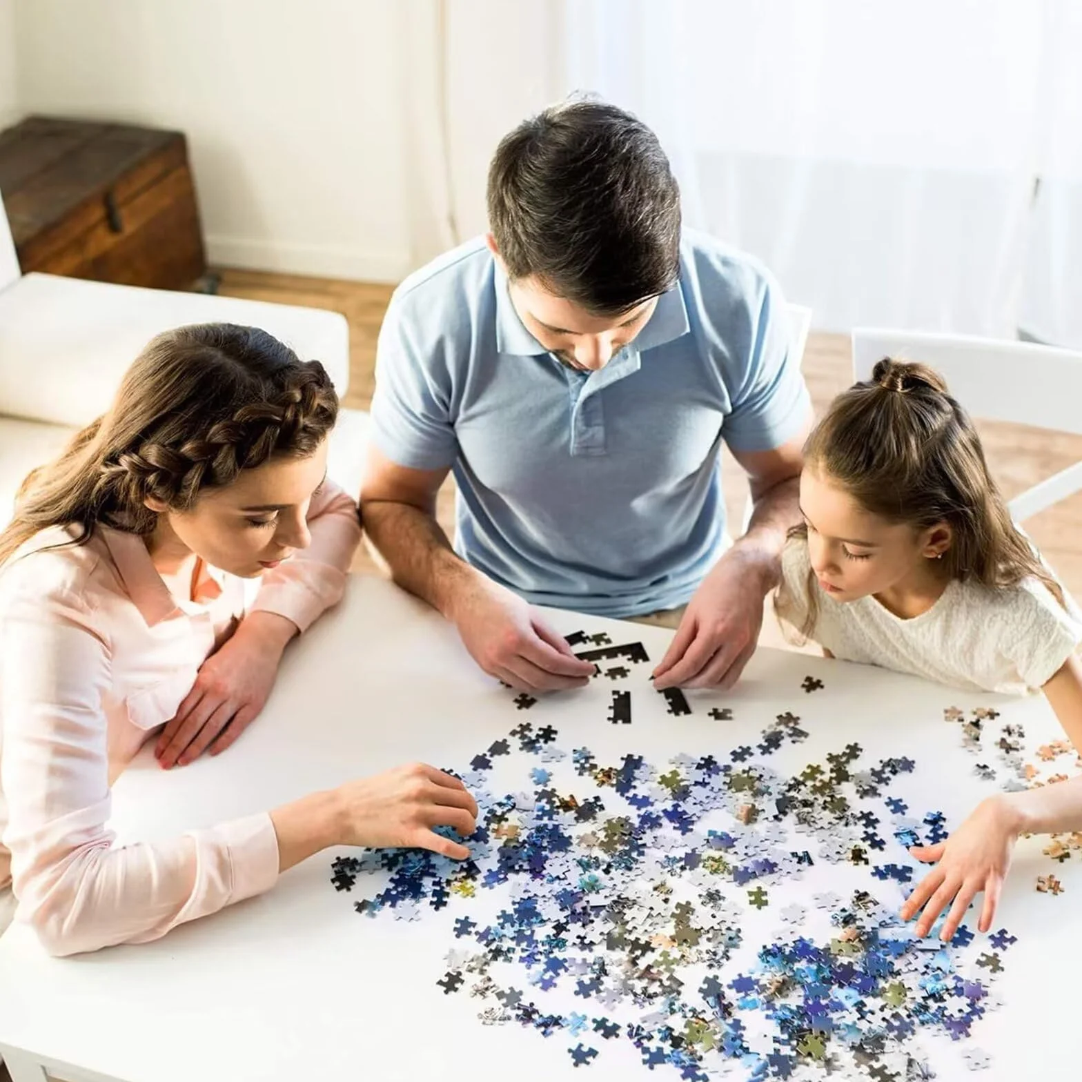 House The Last Supper Puzzle – 5000 puzzli dla dorosłych – tylna strona zawiera przewodniki z drukowanymi literami – elementy pasują do siebie przytulnie – drewniane puzzle dla dorosłych 150 x 100 cm