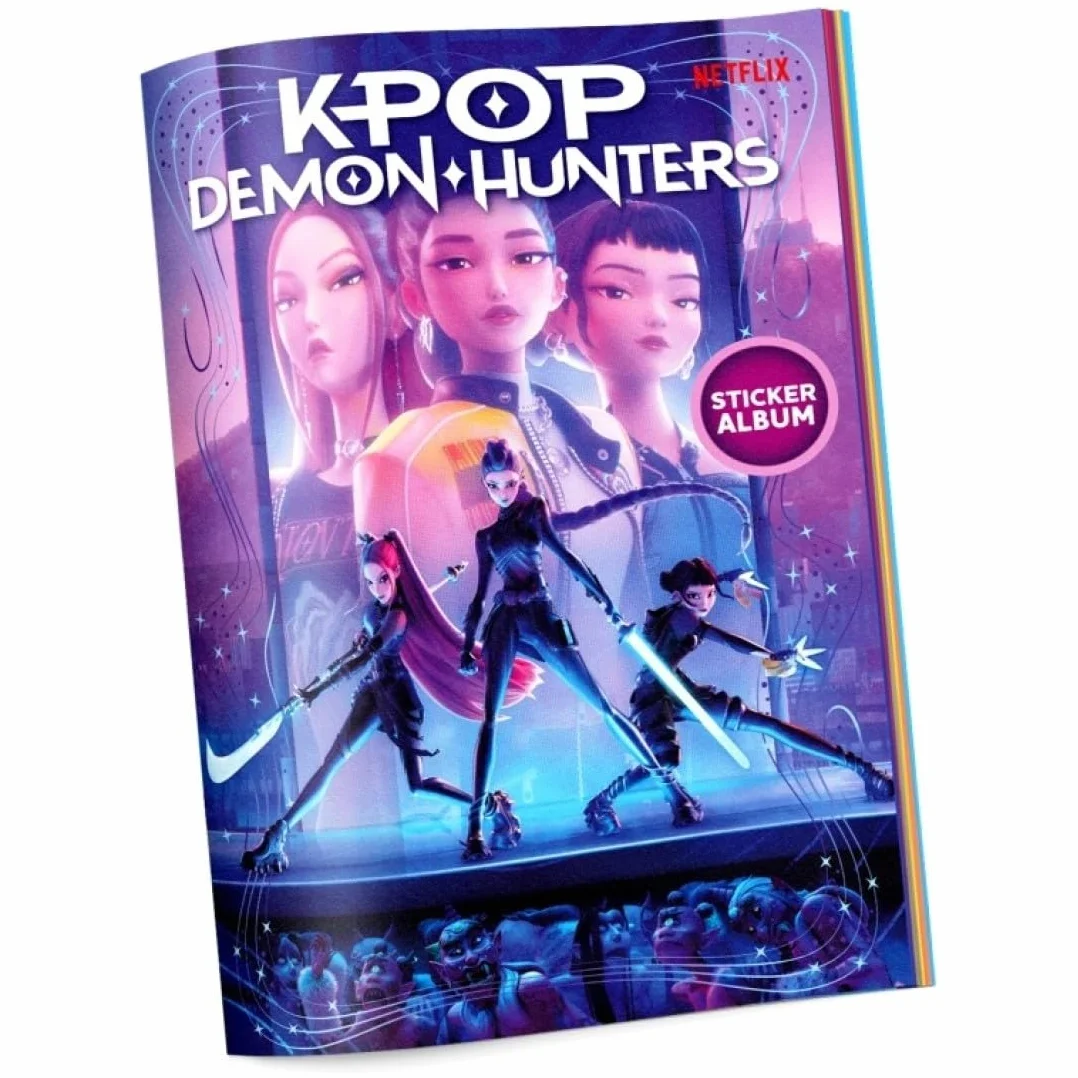 K-POP Demon Hunters Oficjalny Album na Naklejki Netflix, 32 Strony