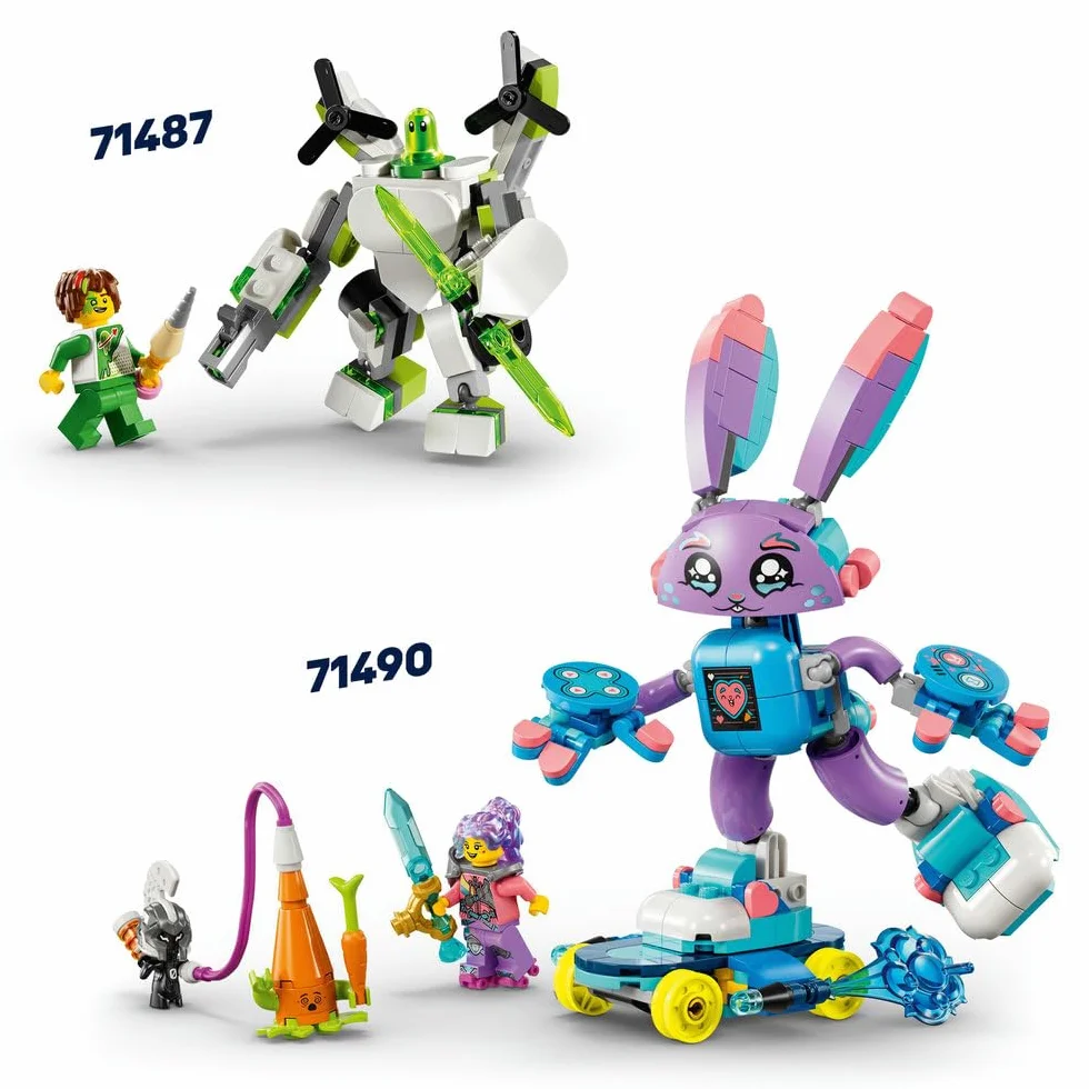 LEGO DREAMZzz Kreatywne Zwierzęce Przygody Bunchu, Zabawka dla Dziecka do Zbudowania, 20 Opcji, w tym Ruchoma Figurka Królika, Minifigurka Izzie, Prezent dla 7-latki, dla Dziewczynki i Chłopca, 71488